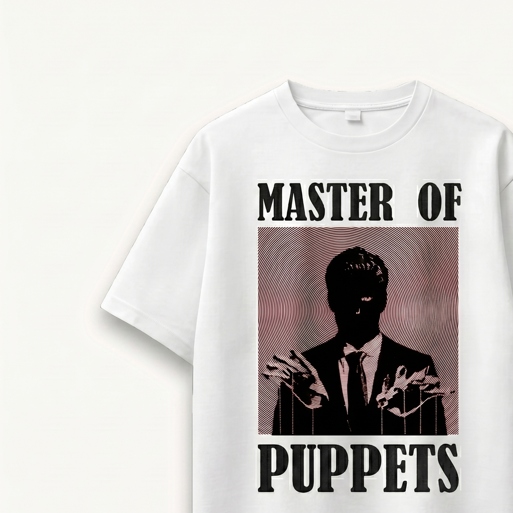 TNC Master of Puppets Hypnosis White Relaxed Tee