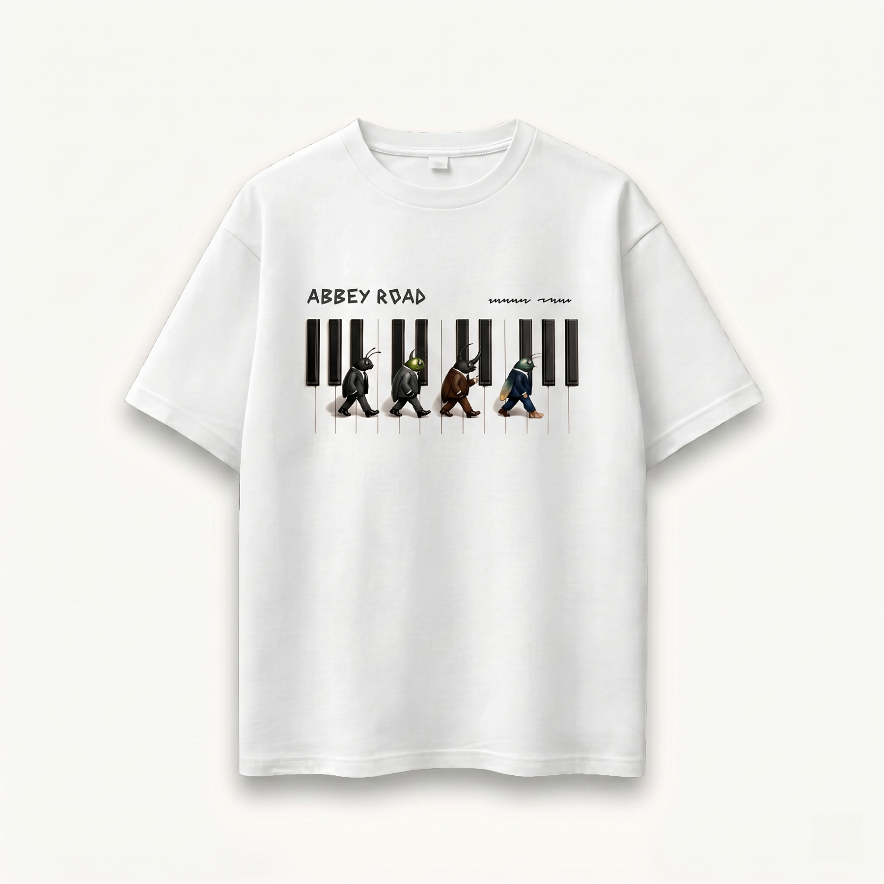 TNC Abbey Road Keys White Relaxed Tee