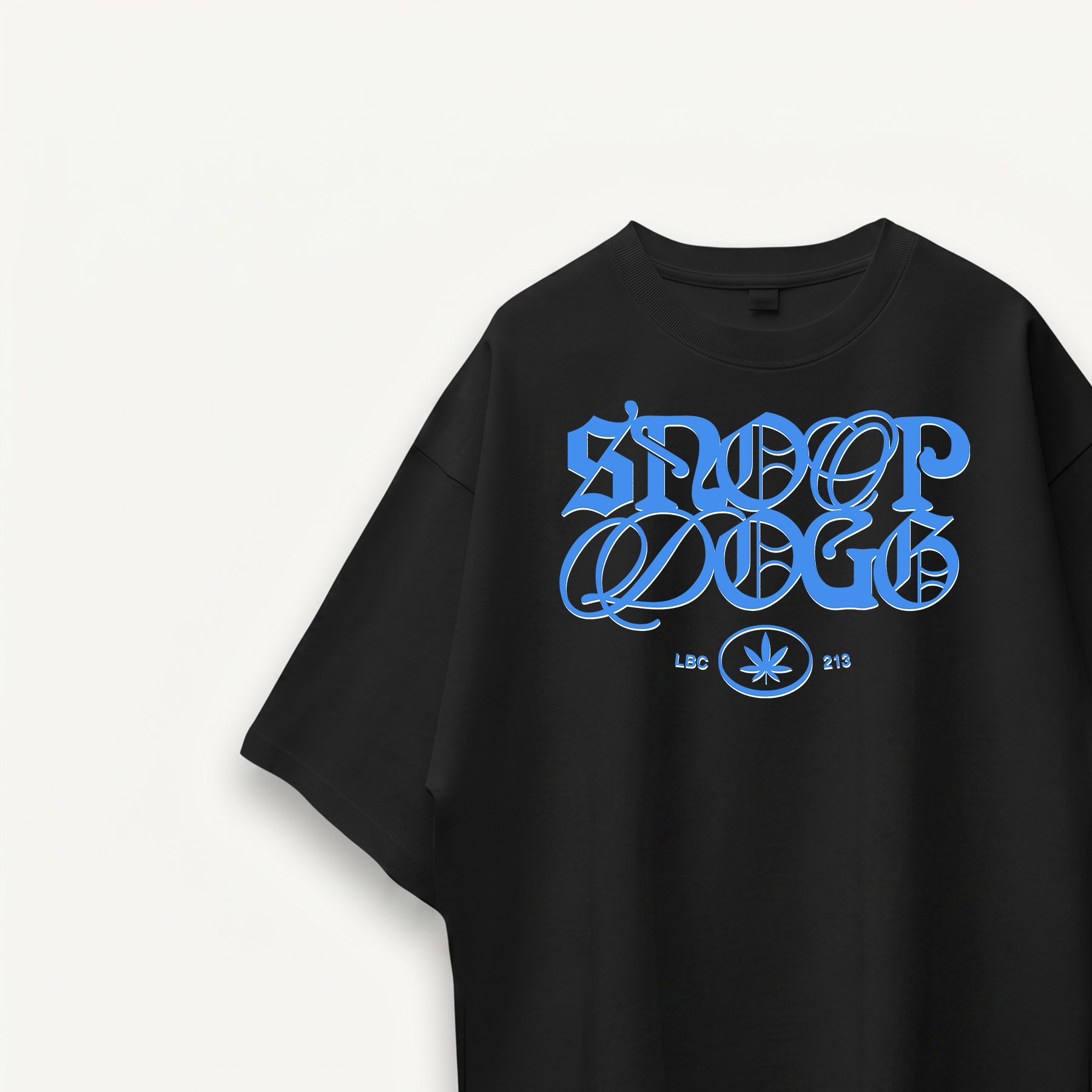 Snoop Dogg LBC 213 Black Oversized Tee