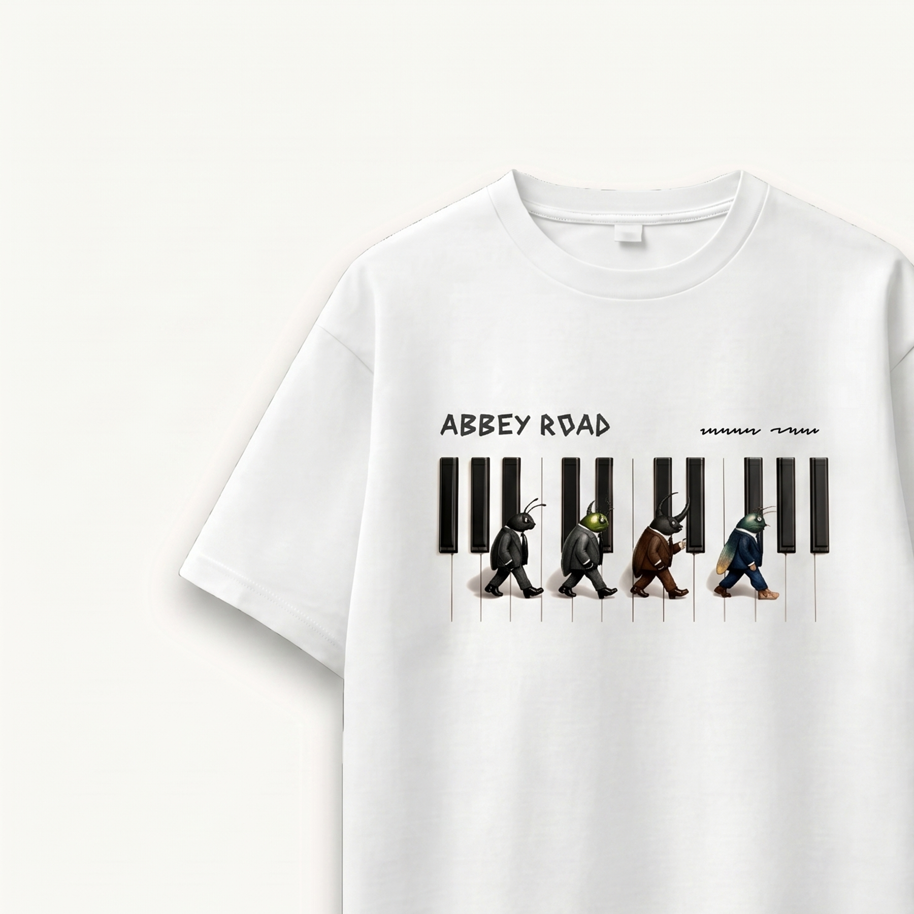 TNC Abbey Road Keys White Relaxed Tee