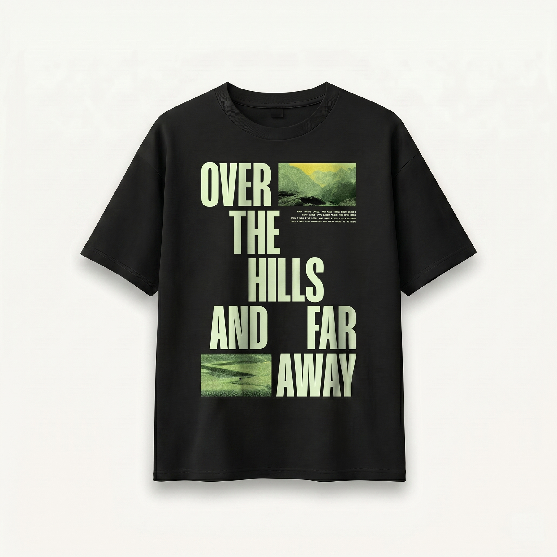 TNC Over the Hills and Far Away Terrain Black Relaxed Tee
