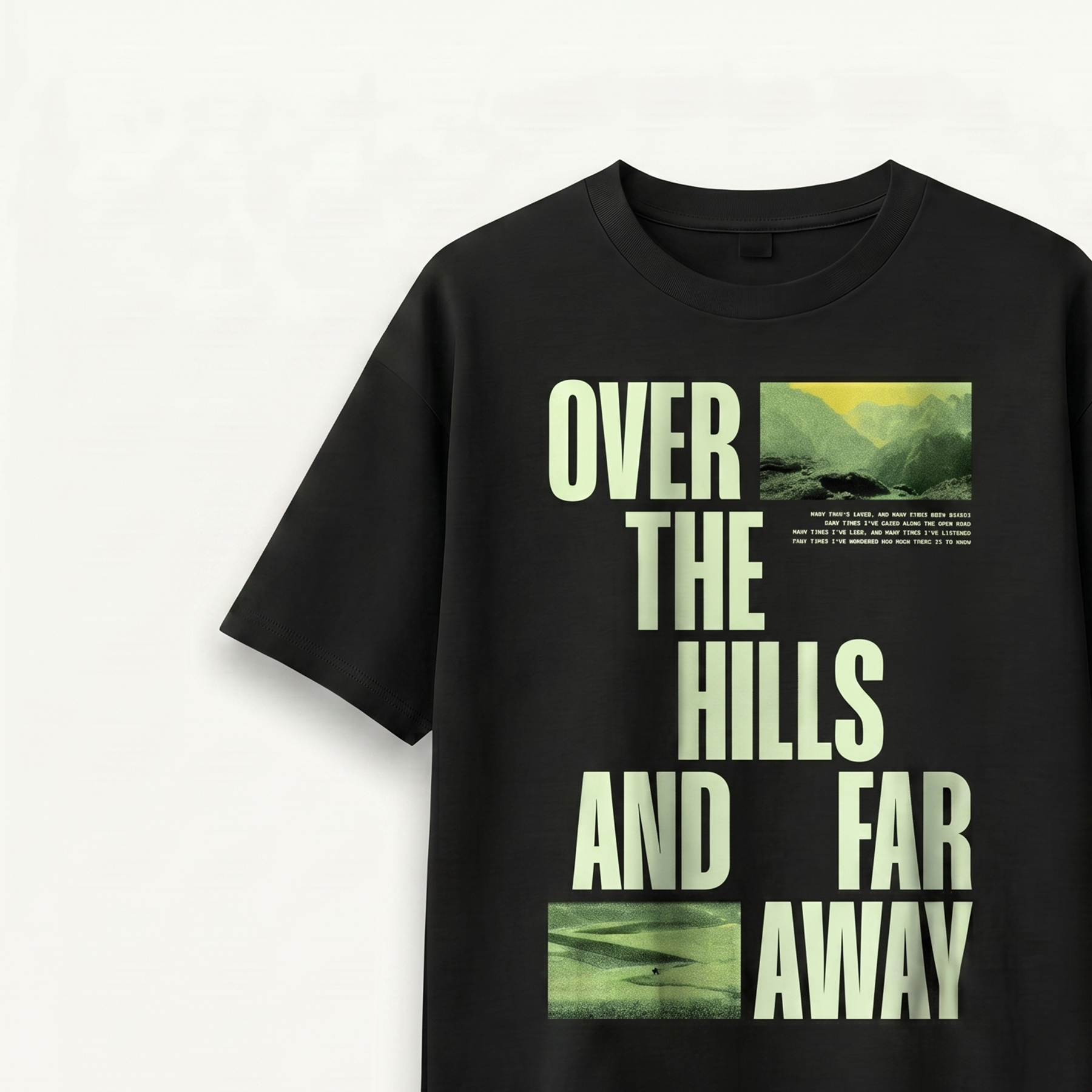 TNC Over the Hills and Far Away Terrain Black Relaxed Tee