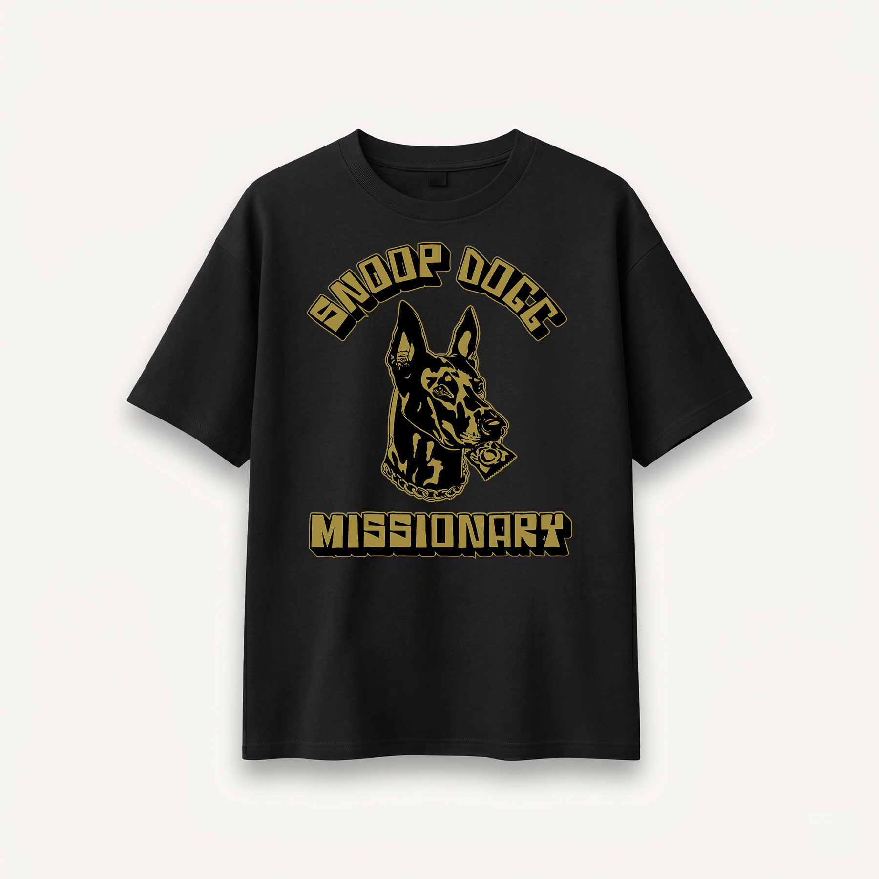 Snoop Dogg Missionary Doberman Black Relaxed Tee