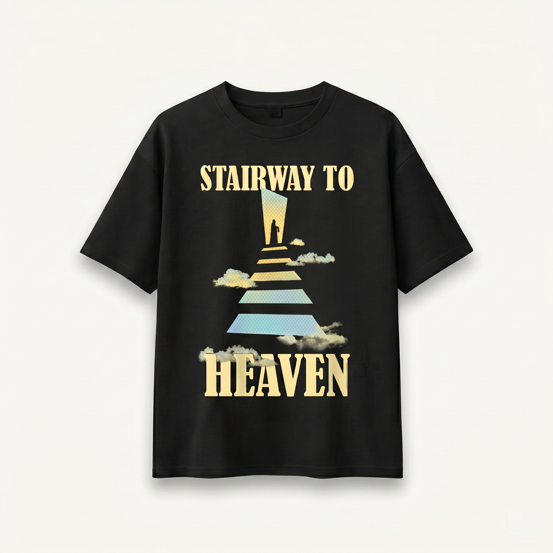 TNC Stairway to Heaven Ascension Black Relaxed Tee
