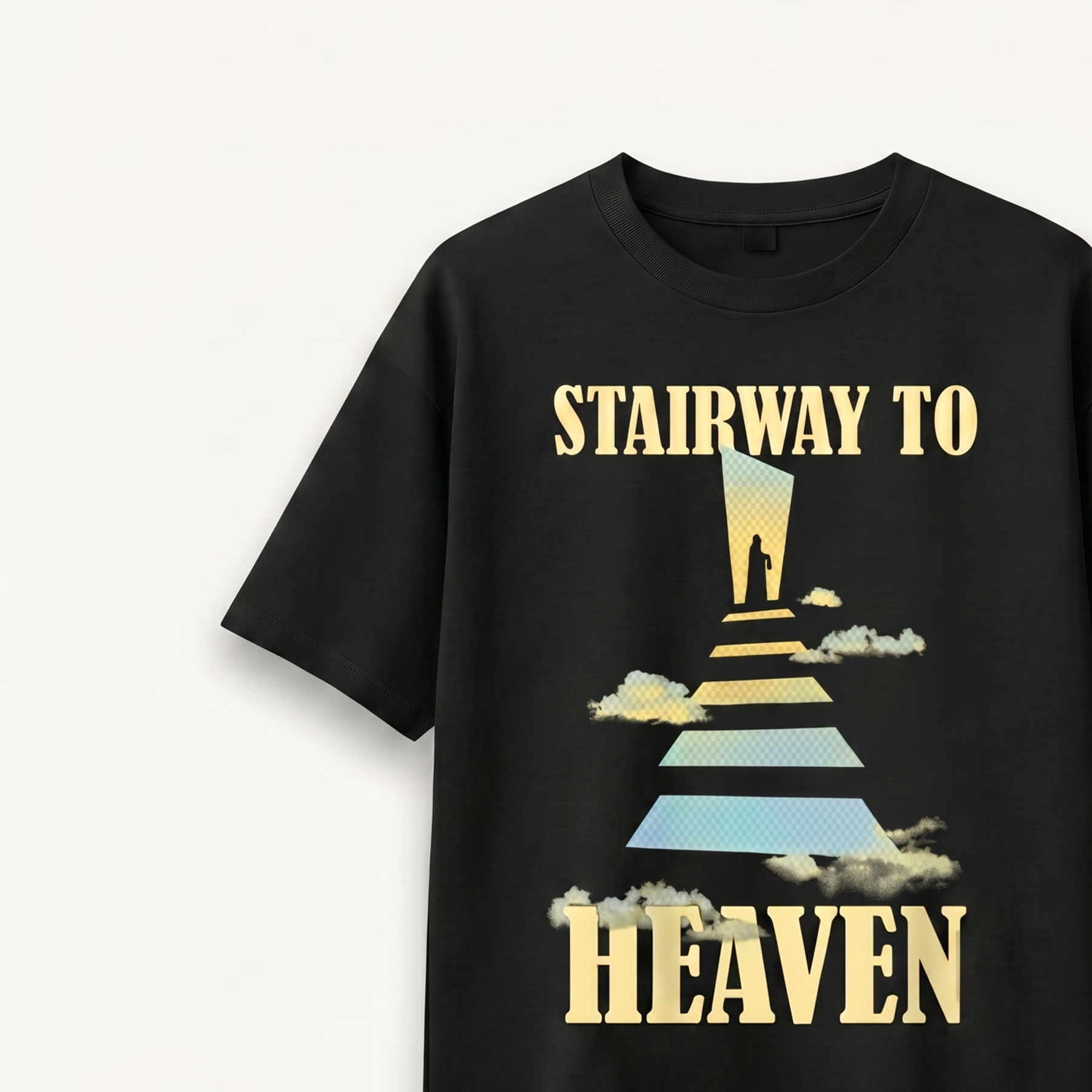 TNC Stairway to Heaven Ascension Black Relaxed Tee