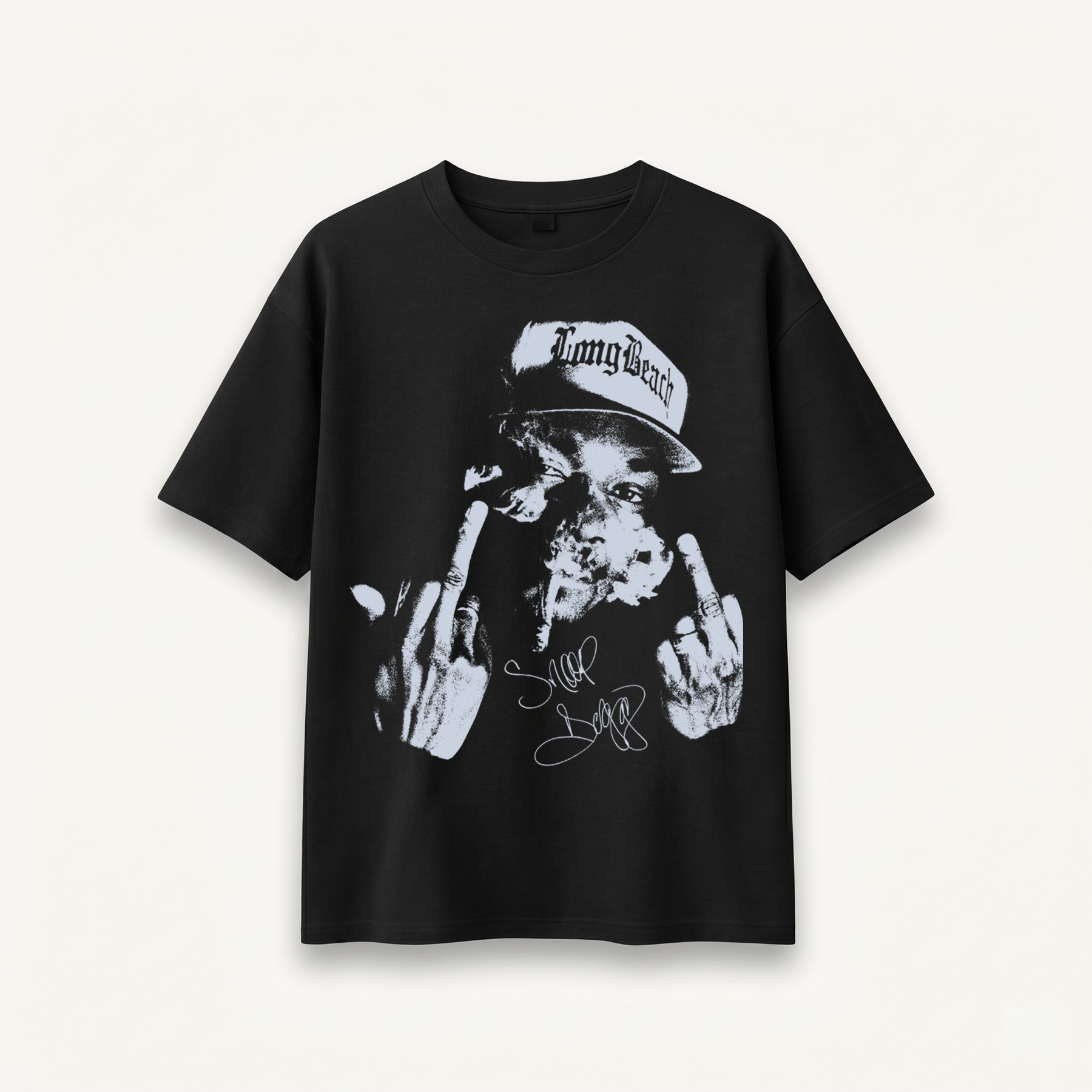 Snoop Dogg Long Beach Smoke Black Relaxed Tee