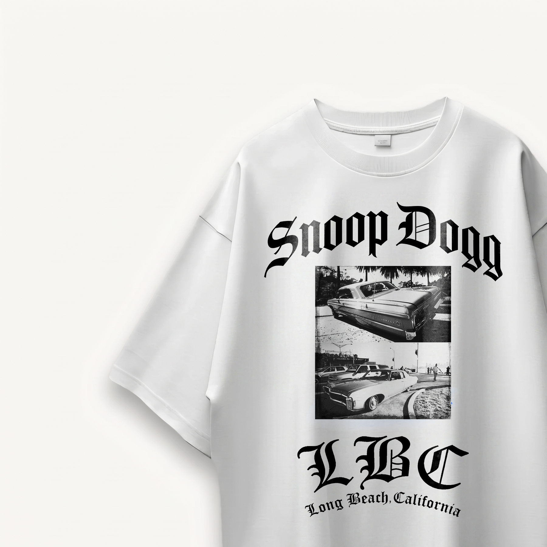 Snoop Dogg Long Beach Classics White Oversized Tee