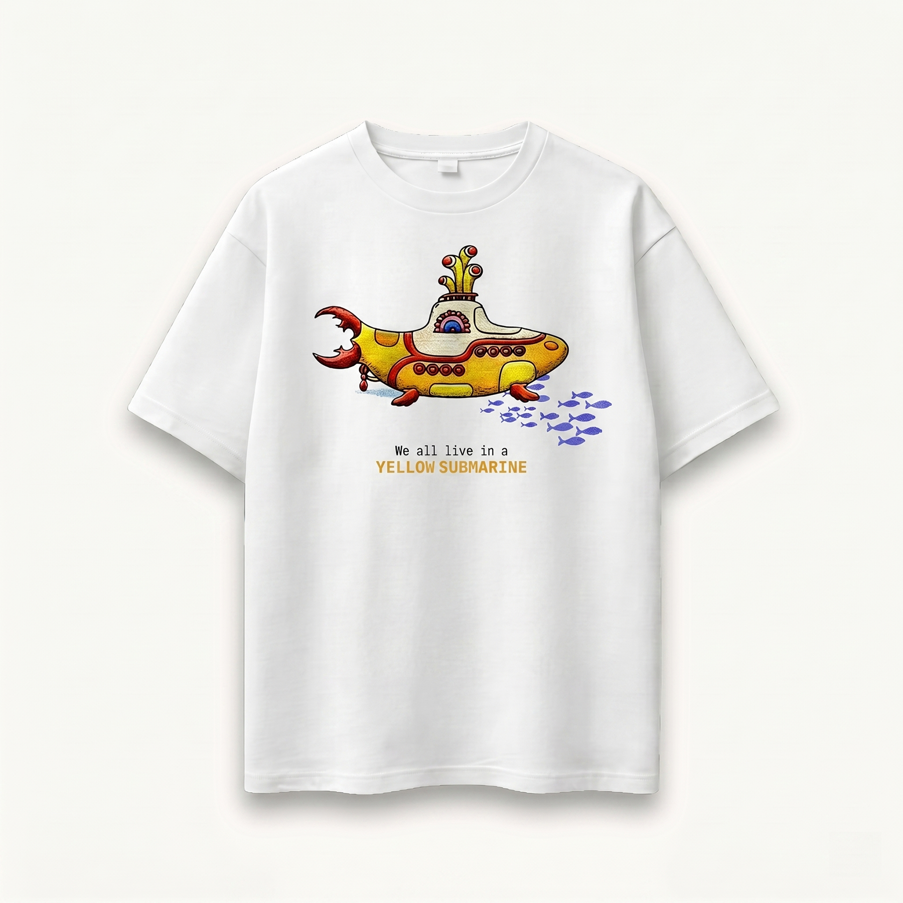 TNC Yellow Submarine Voyage White Relaxed Tee