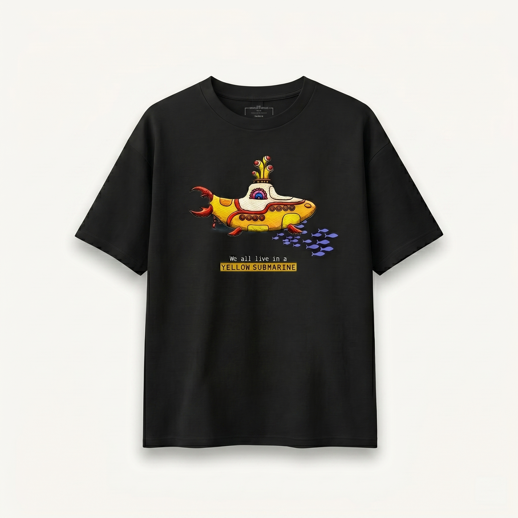 TNC Yellow Submarine Voyage Black Relaxed Tee