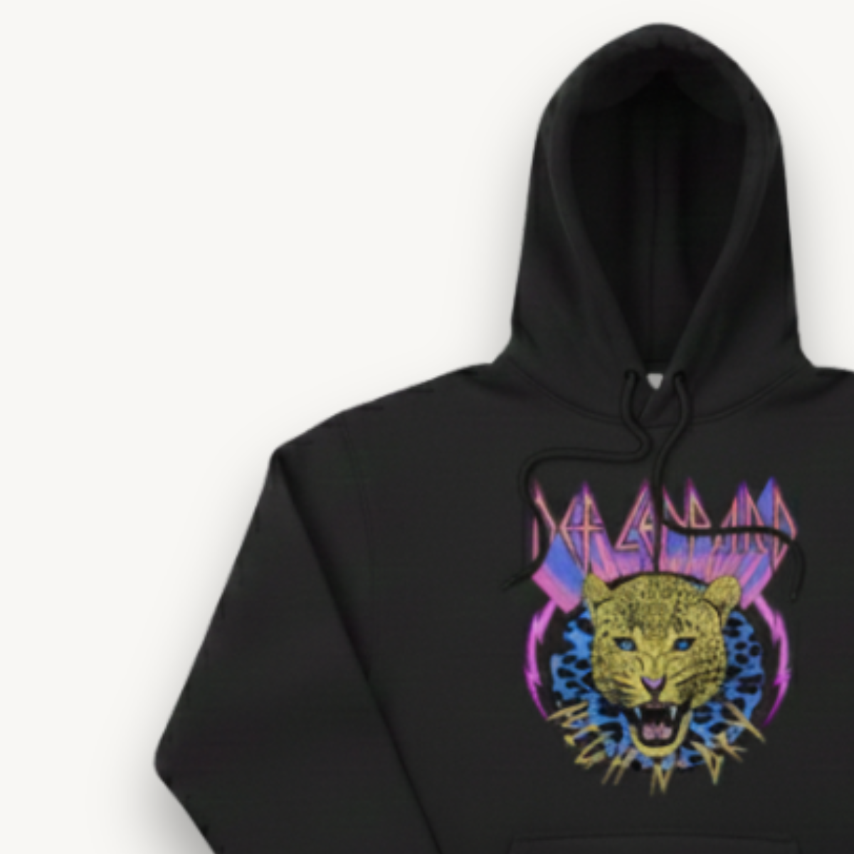 Def Leppard Leopard Black Hoodie