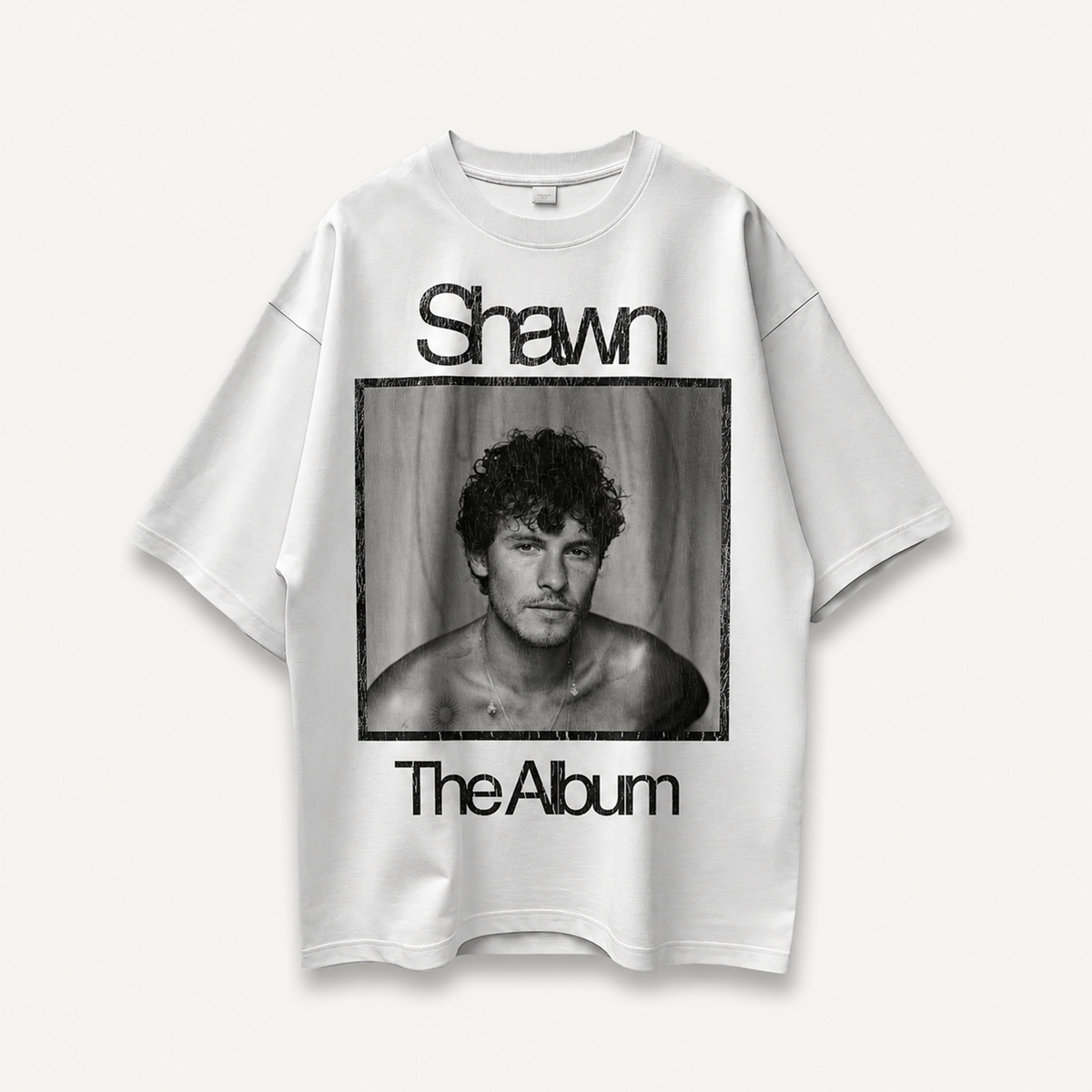 Shawn Mendes Shawn The Album White Oversized Tee front