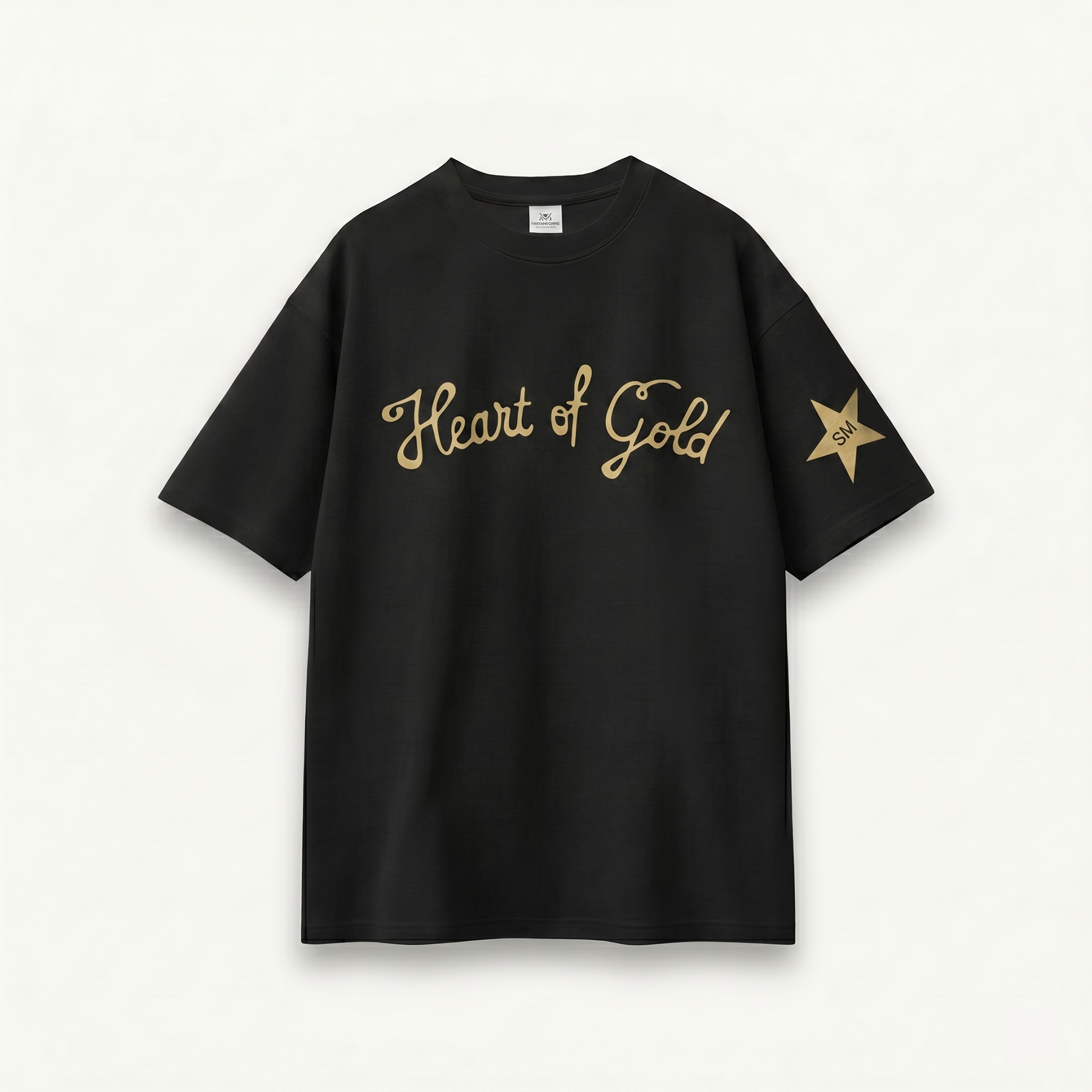 Shawn Mendes Heart Of Gold Black Relaxed Tee front