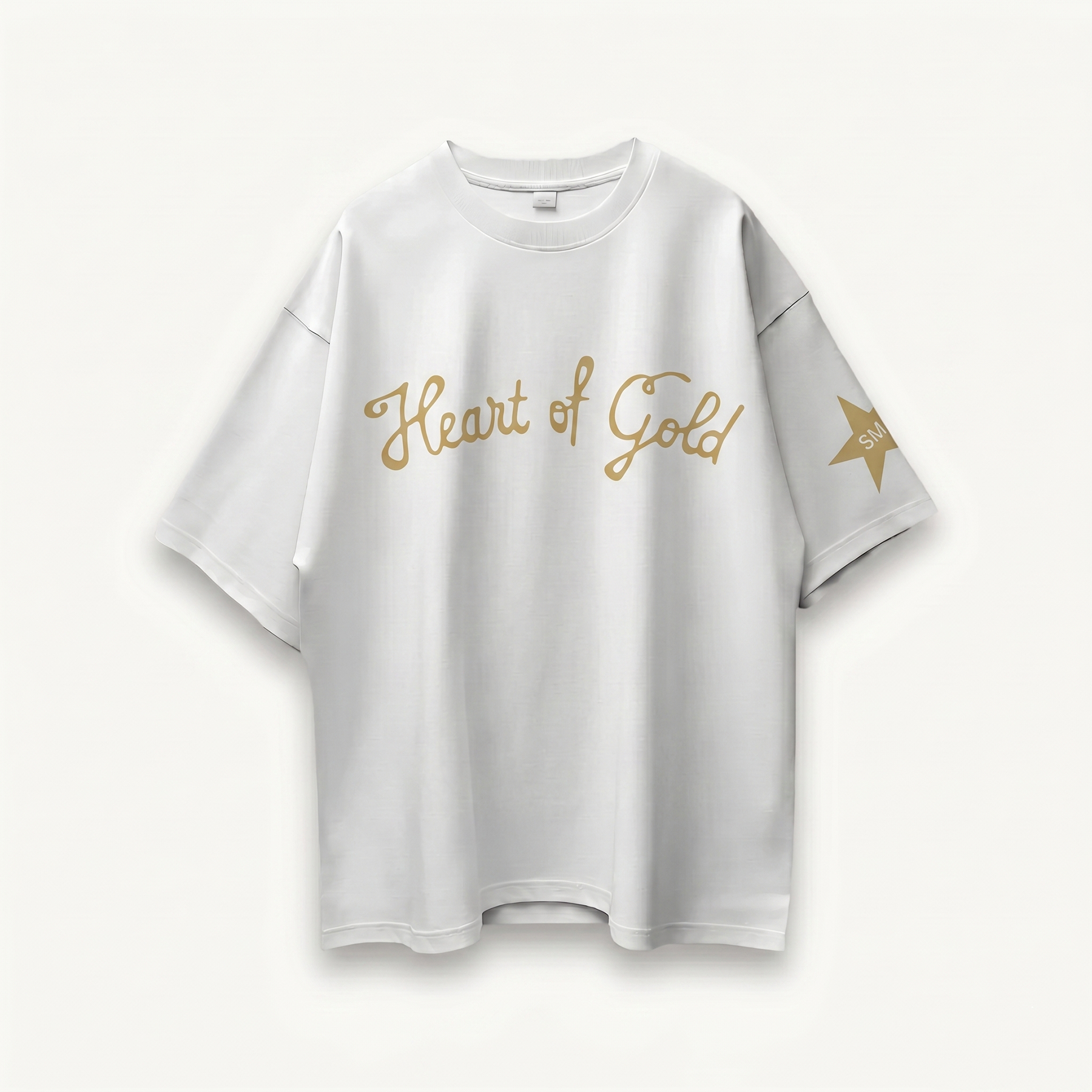 Shawn Mendes Heart Of Gold White Oversized Tee front