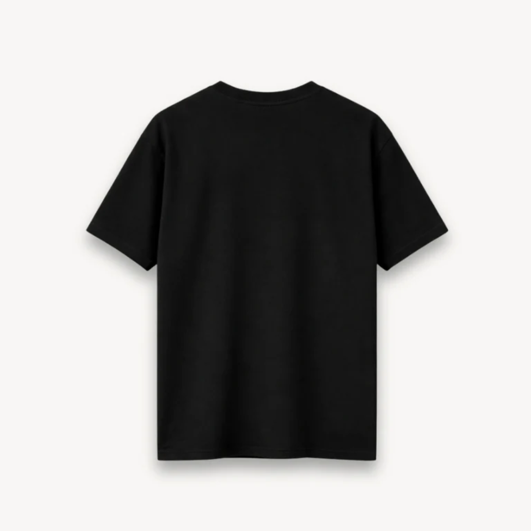 Black relaxed tee back