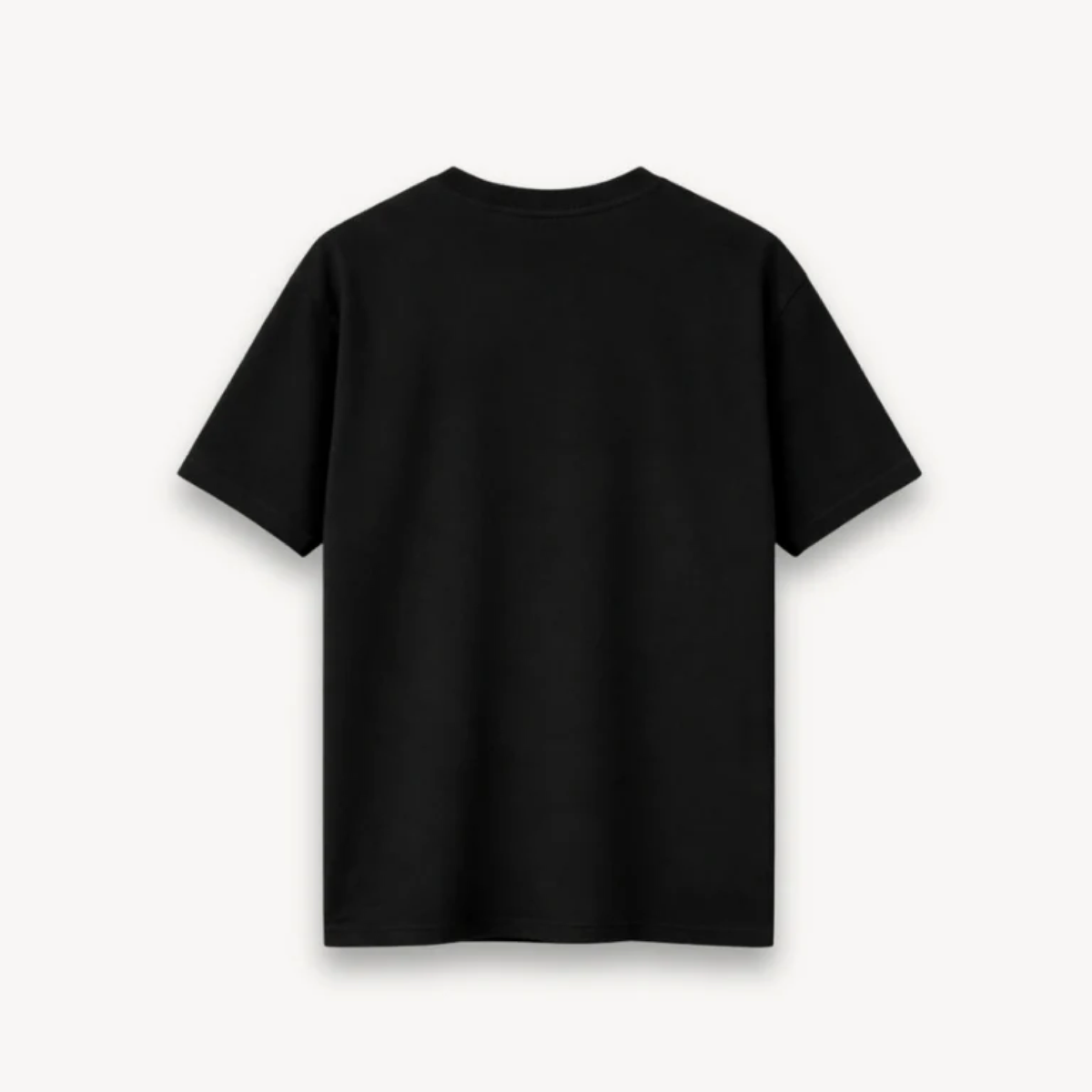 Black relaxed tee back
