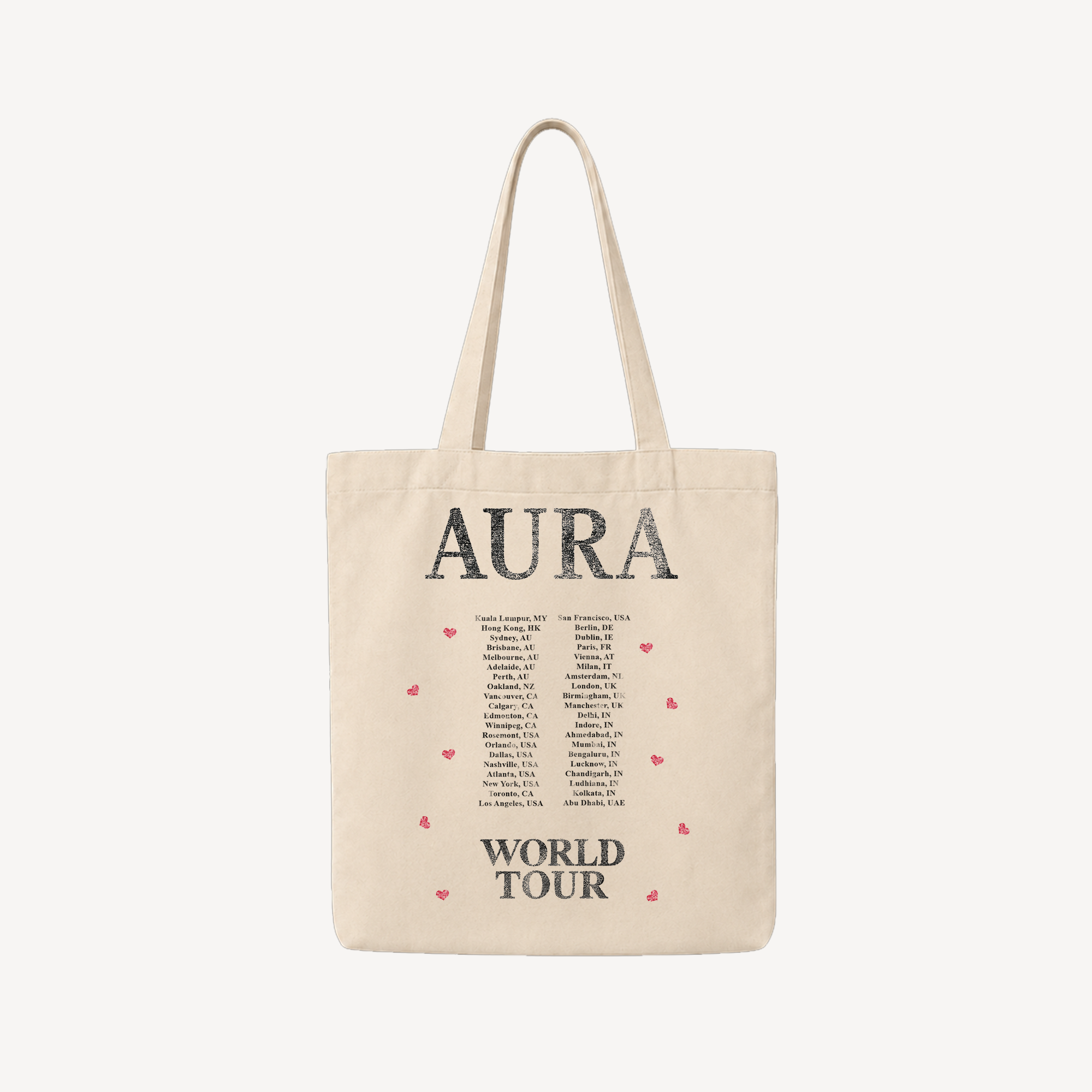 Diljit Dosanjh I Love Diljit Natural Tote Bag back
