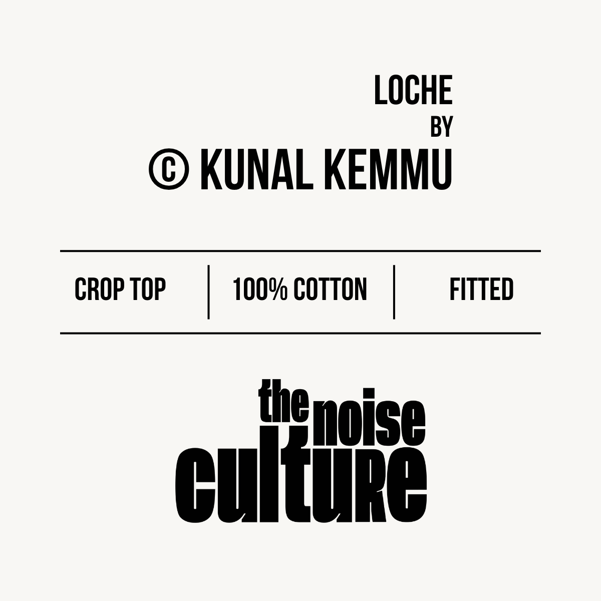 LOCHE Black Crop Top