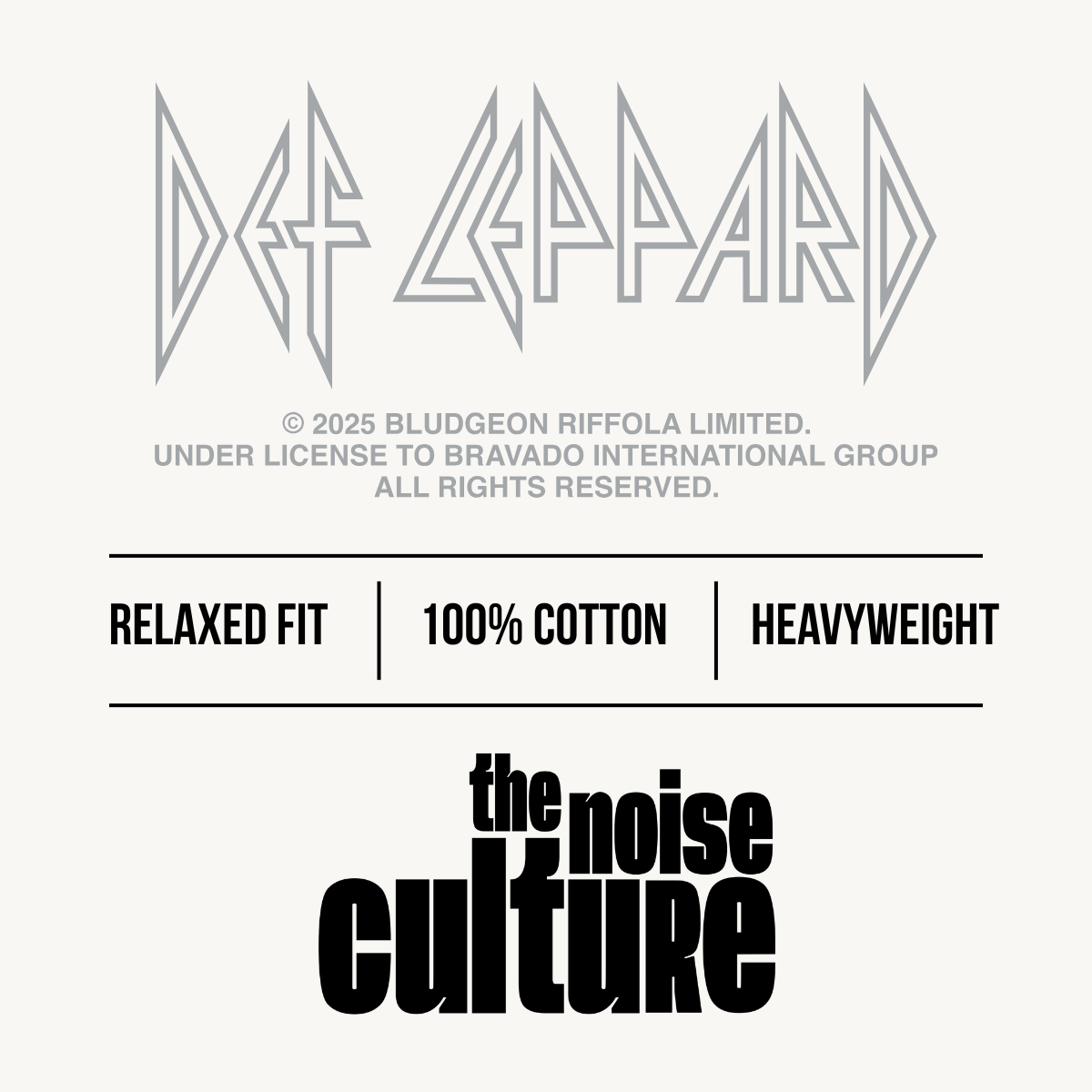 Def Leppard Leaping Leopard White Relaxed Tee