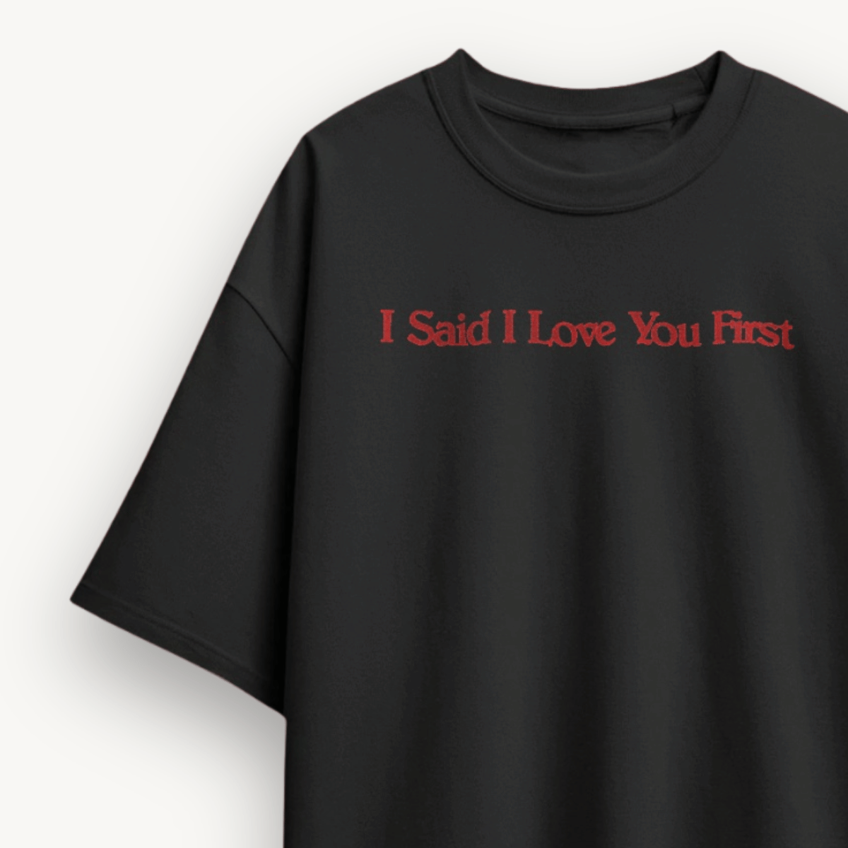 Selena Gomez I Said I Love You First Black OS Tee
