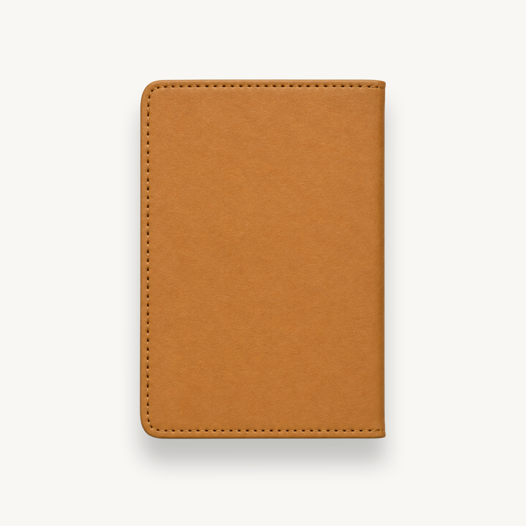 ZNMD Spain Postcards Tan Passport Sleeve