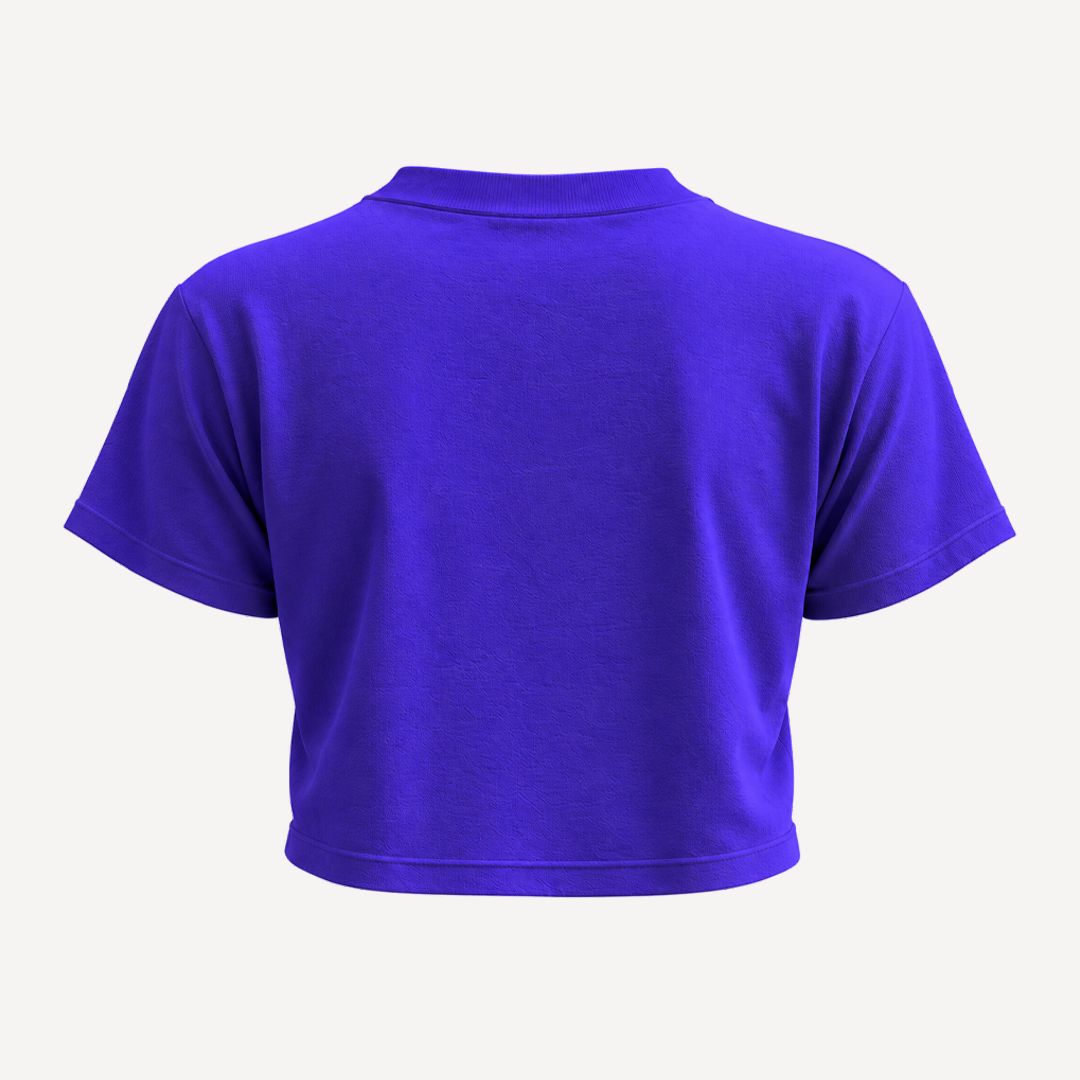 Lolla 2026 Purple Boxy Crop Top