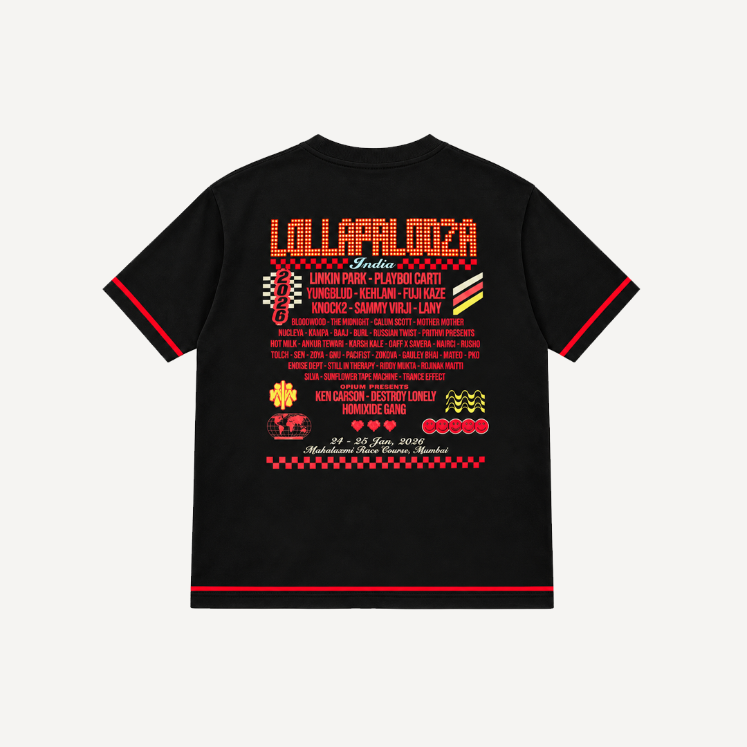 Lolla 2026 Line-Up Black Regular Tee