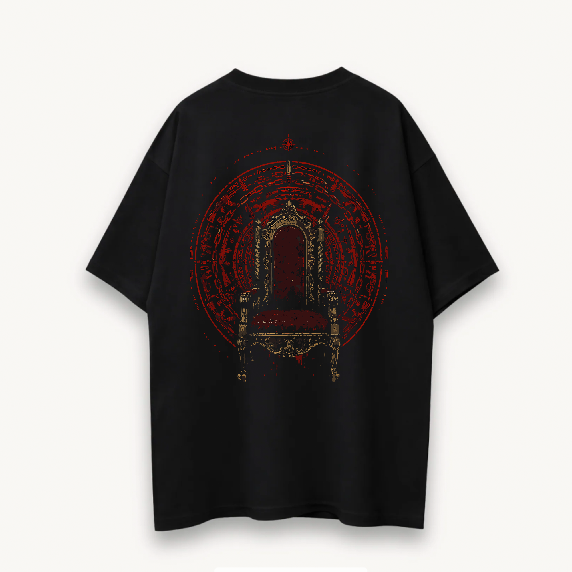 Mirzapur The Movie Mirzapur Ki Gaddi Black Oversized Tee