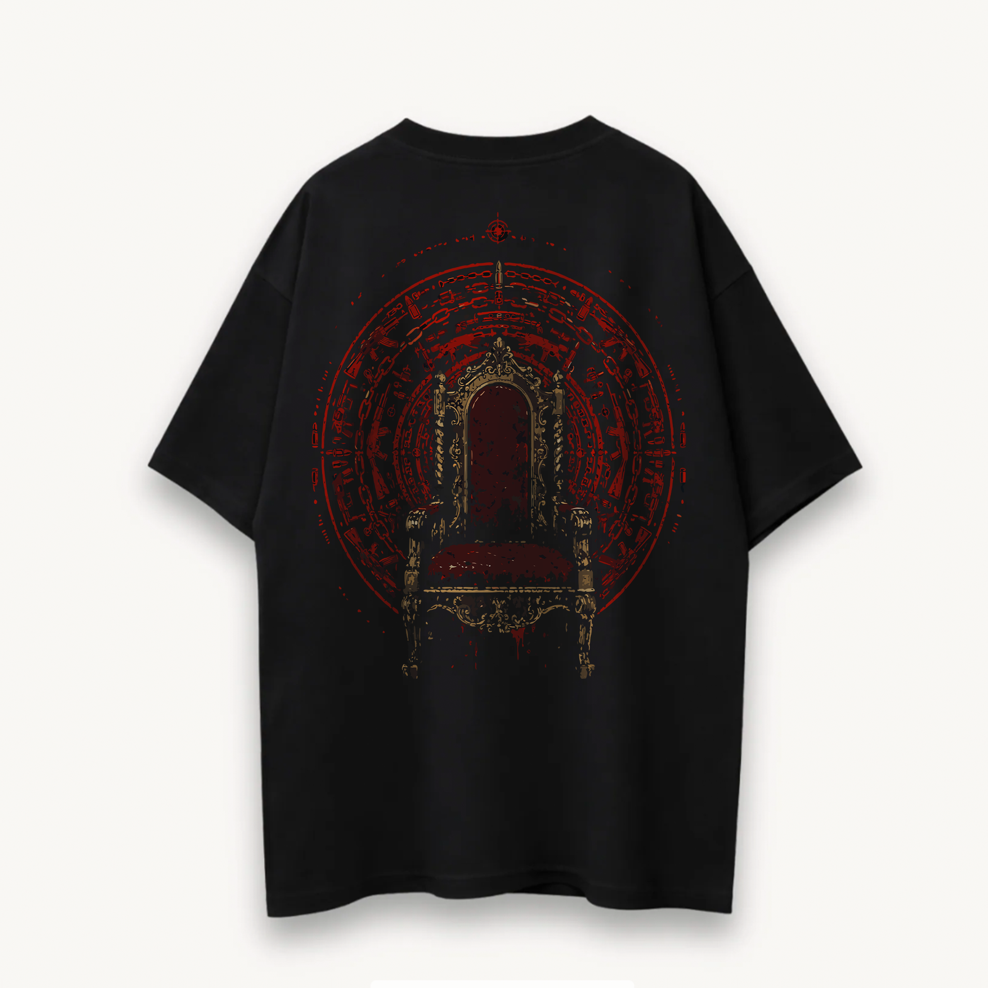 Mirzapur The Movie Mirzapur Ki Gaddi Black Oversized Tee