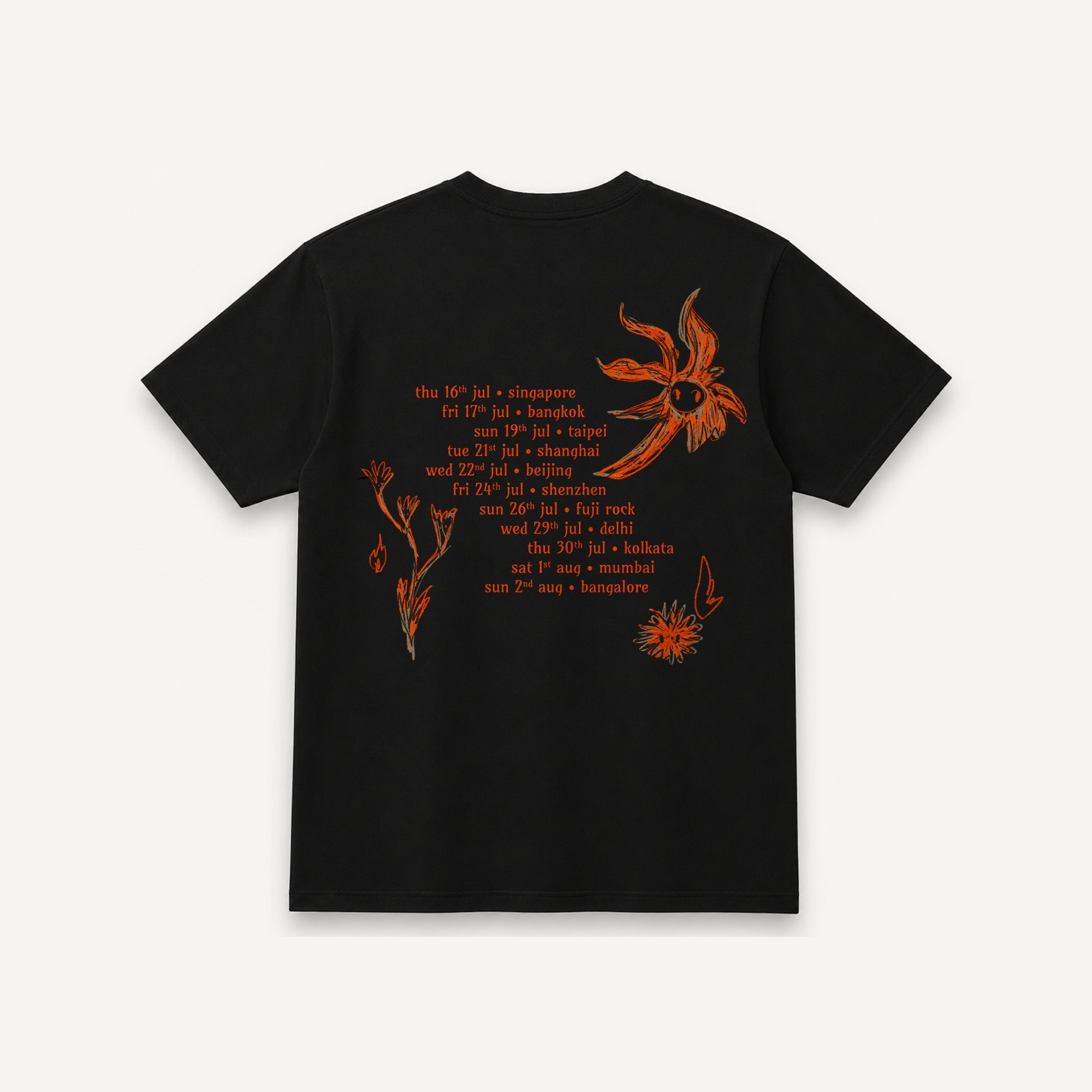 PLINI Asia Tour '26 Black Regular Tee