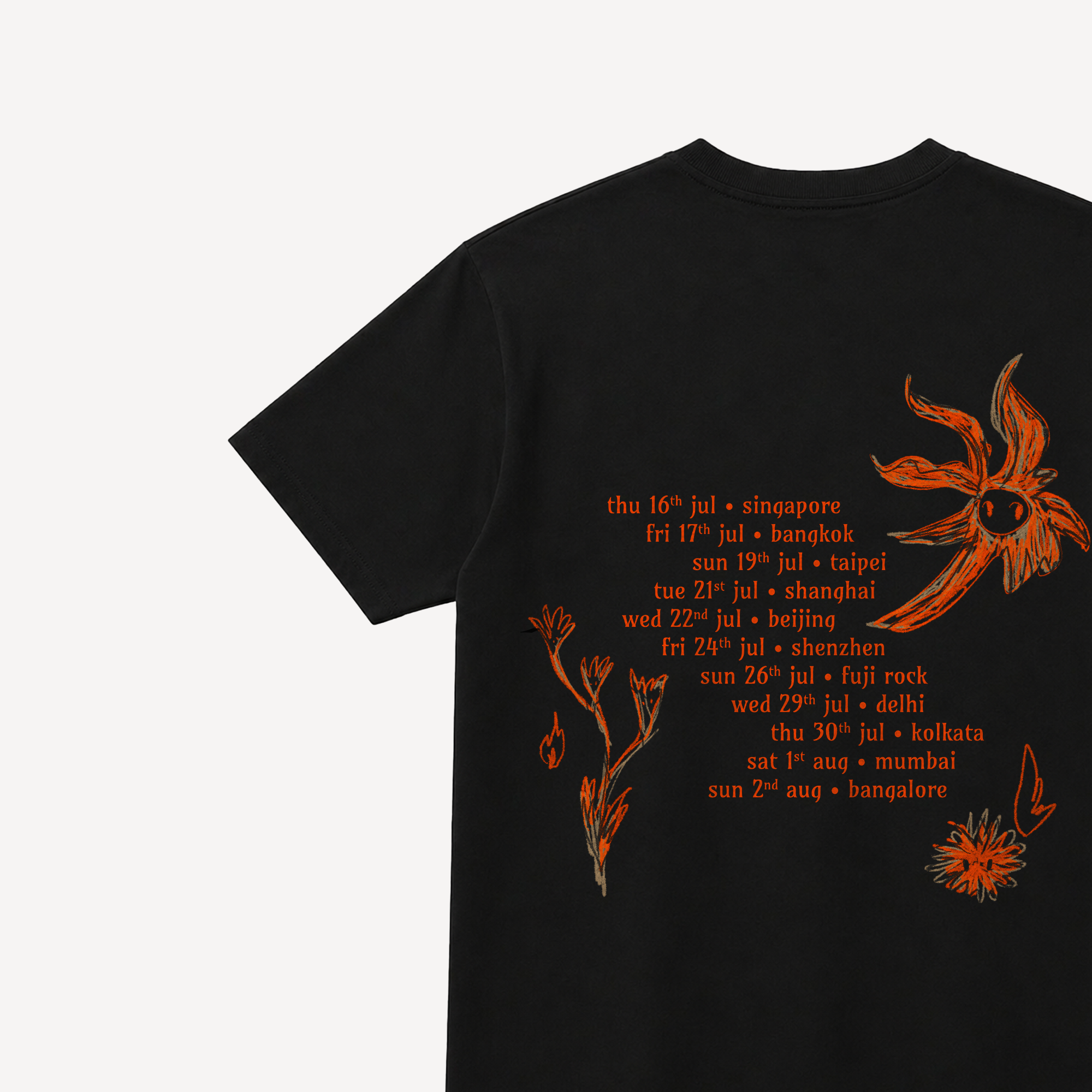 PLINI Asia Tour '26 Black Regular Tee
