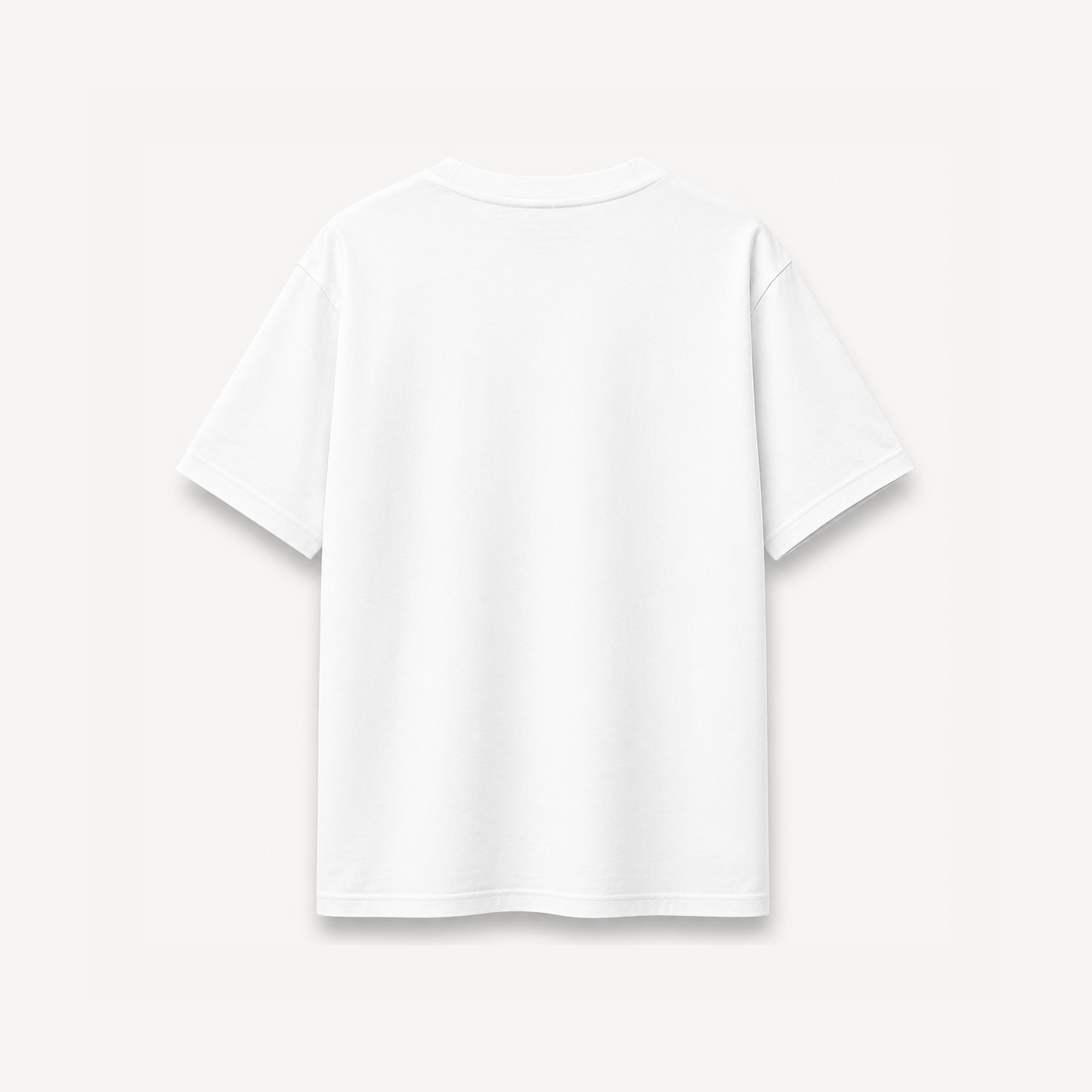 Project Mishram Logo White Relaxed Tee