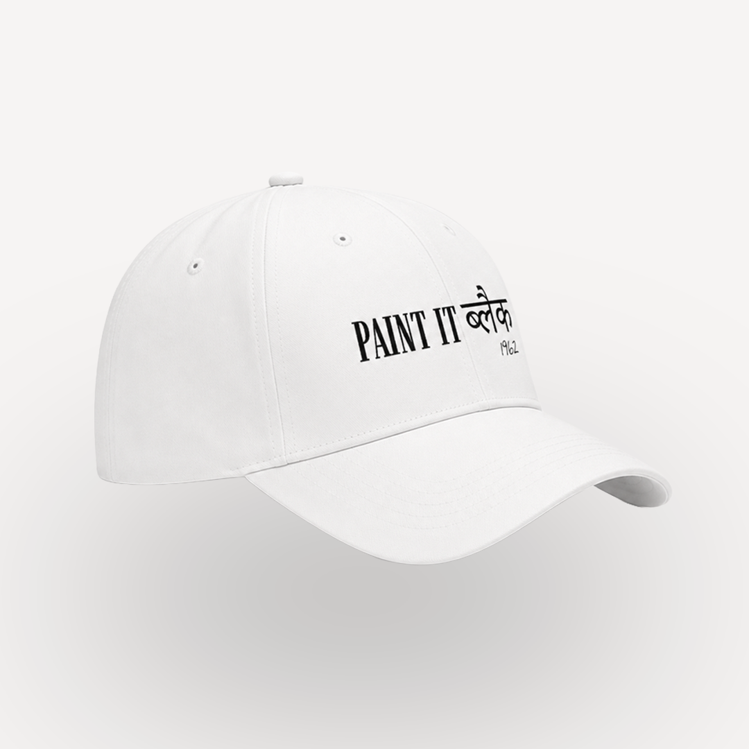 The Rolling Stones Paint It Black Baseball White Cap