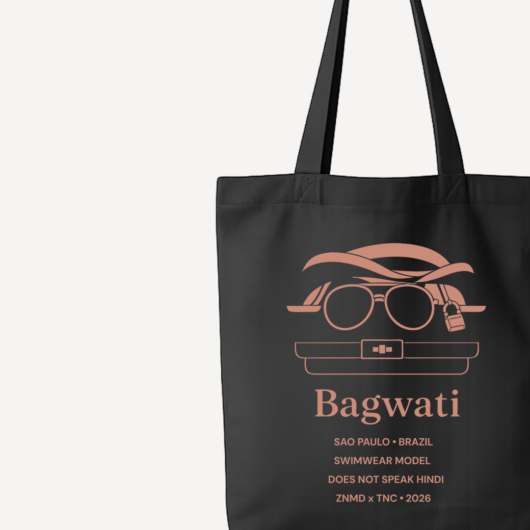 ZNMD Bagwati Black Tote Bag