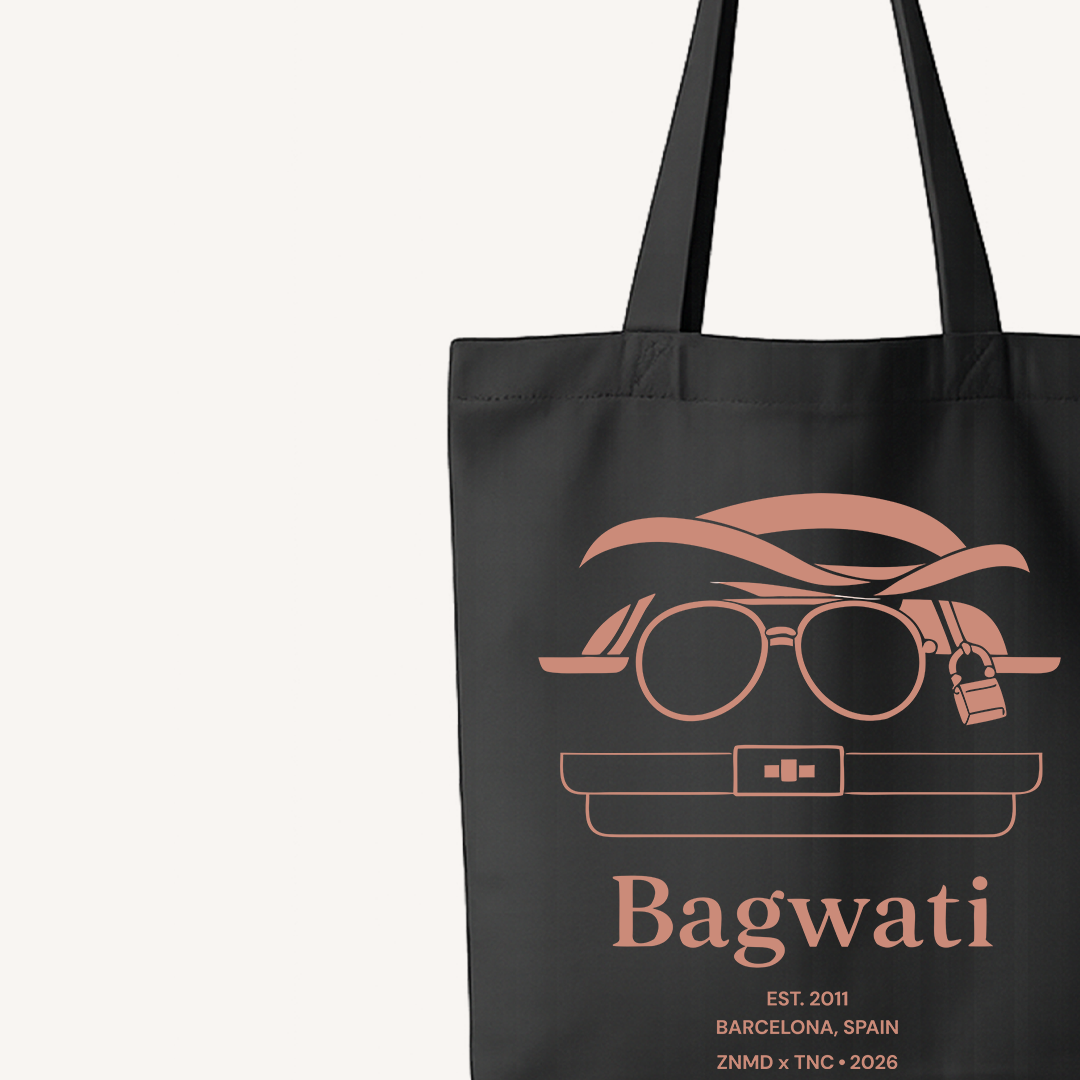 ZNMD Bagwati Black Tote Bag