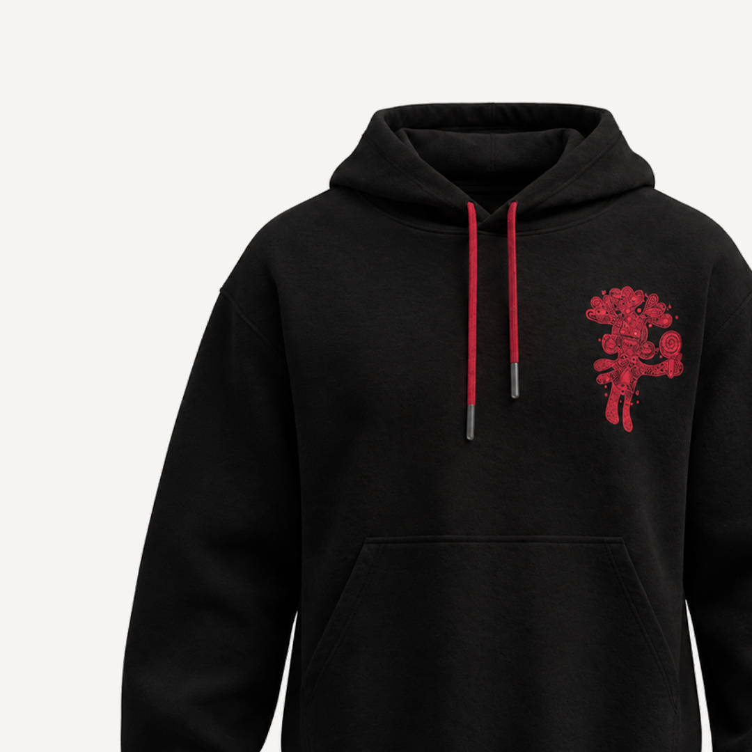 Lolla 2026 Festival Black Oversized Hoodie