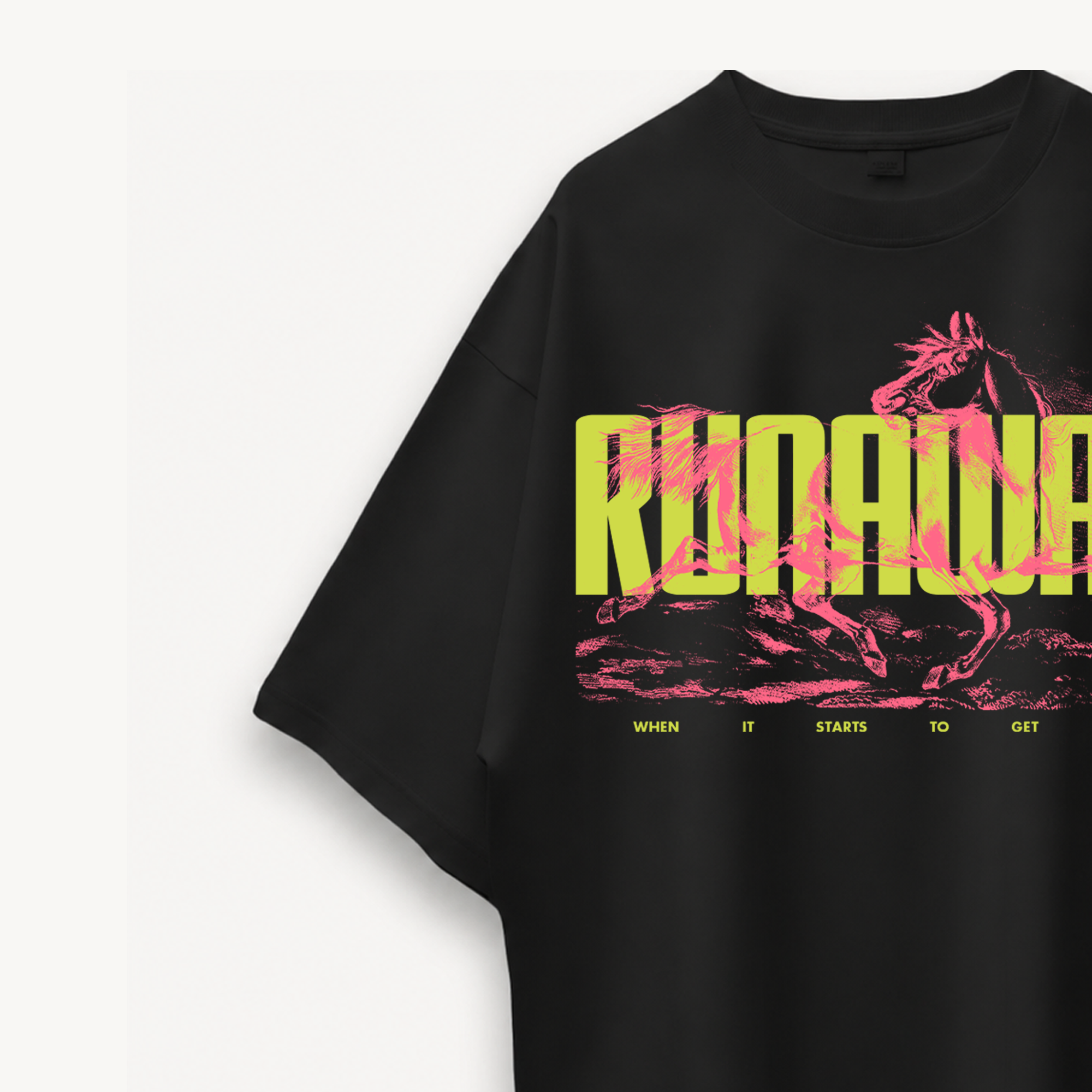 TNC Runaway Black Oversized Tee