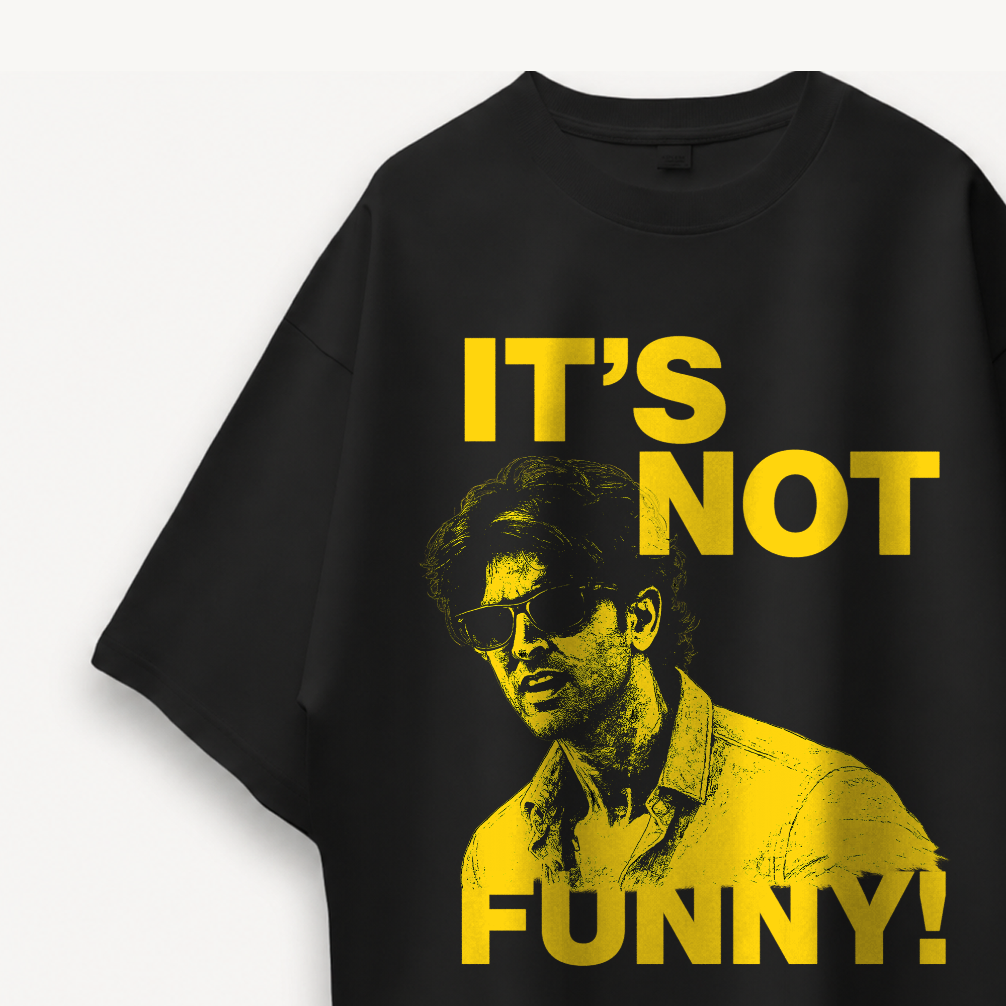 ZNMD It's Not Funny! Black Oversized Tee
