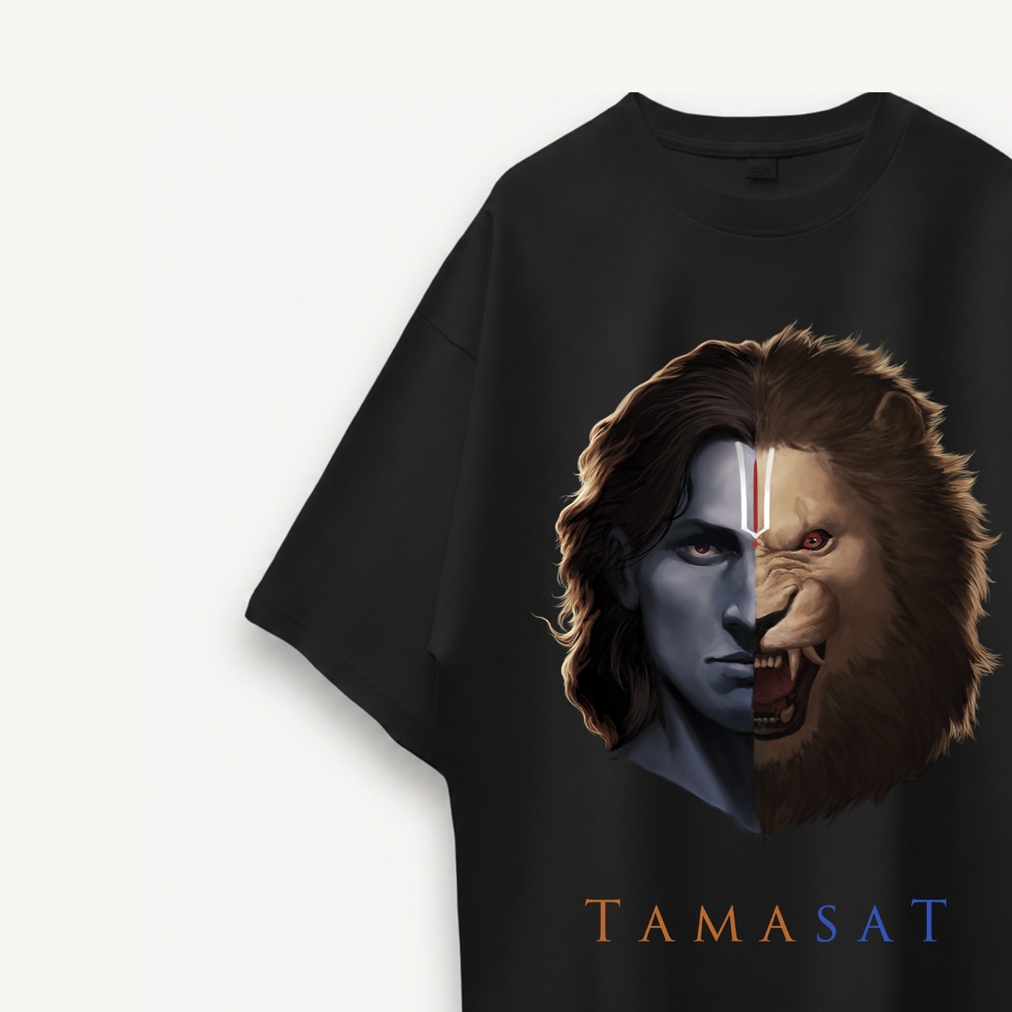 Project Mishram Tamasat Black Oversized Tee