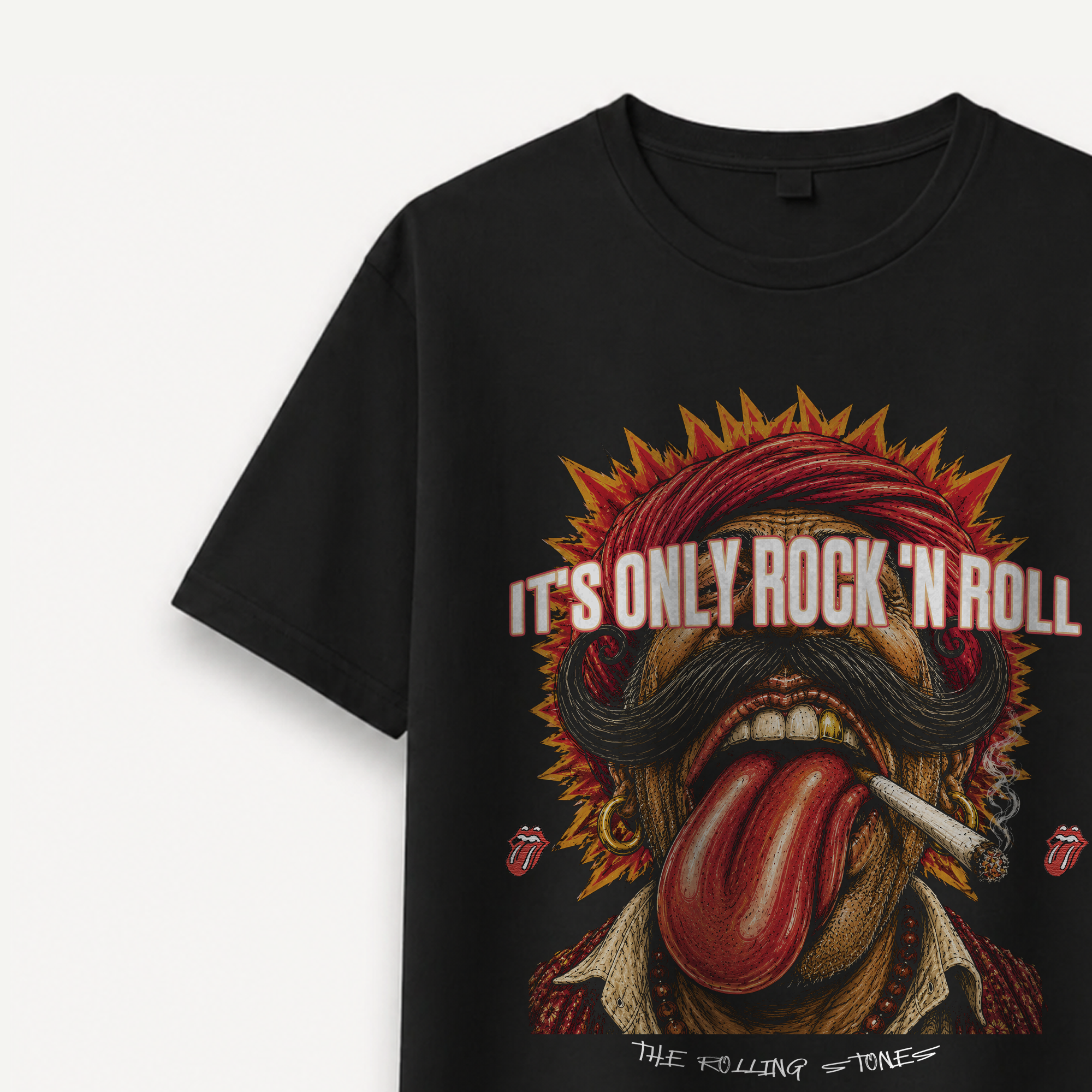 The Rolling Stones It’s Only Rock ’N’ Roll Black Relaxed Tee