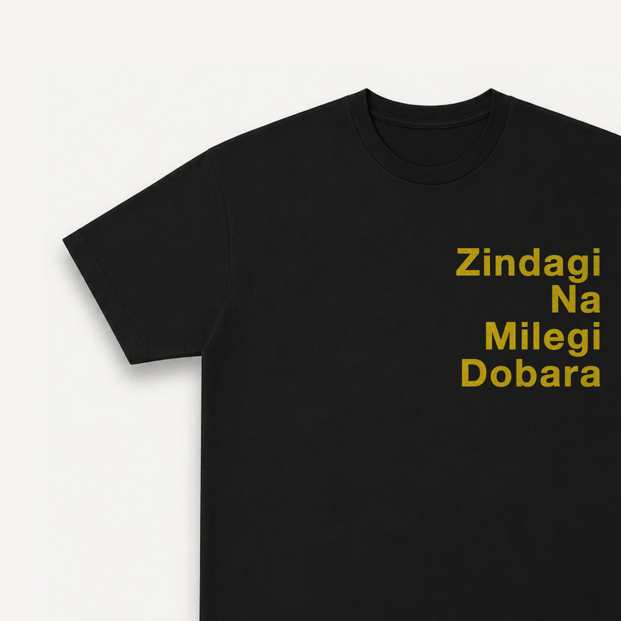 ZNMD Toh Zinda Ho Tum Black Regular Tee