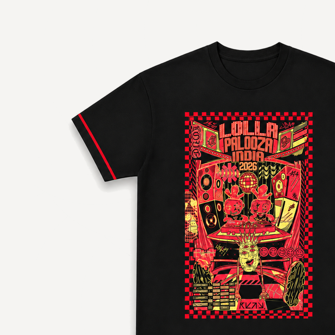 Lolla 2026 Line-Up Black Regular Tee