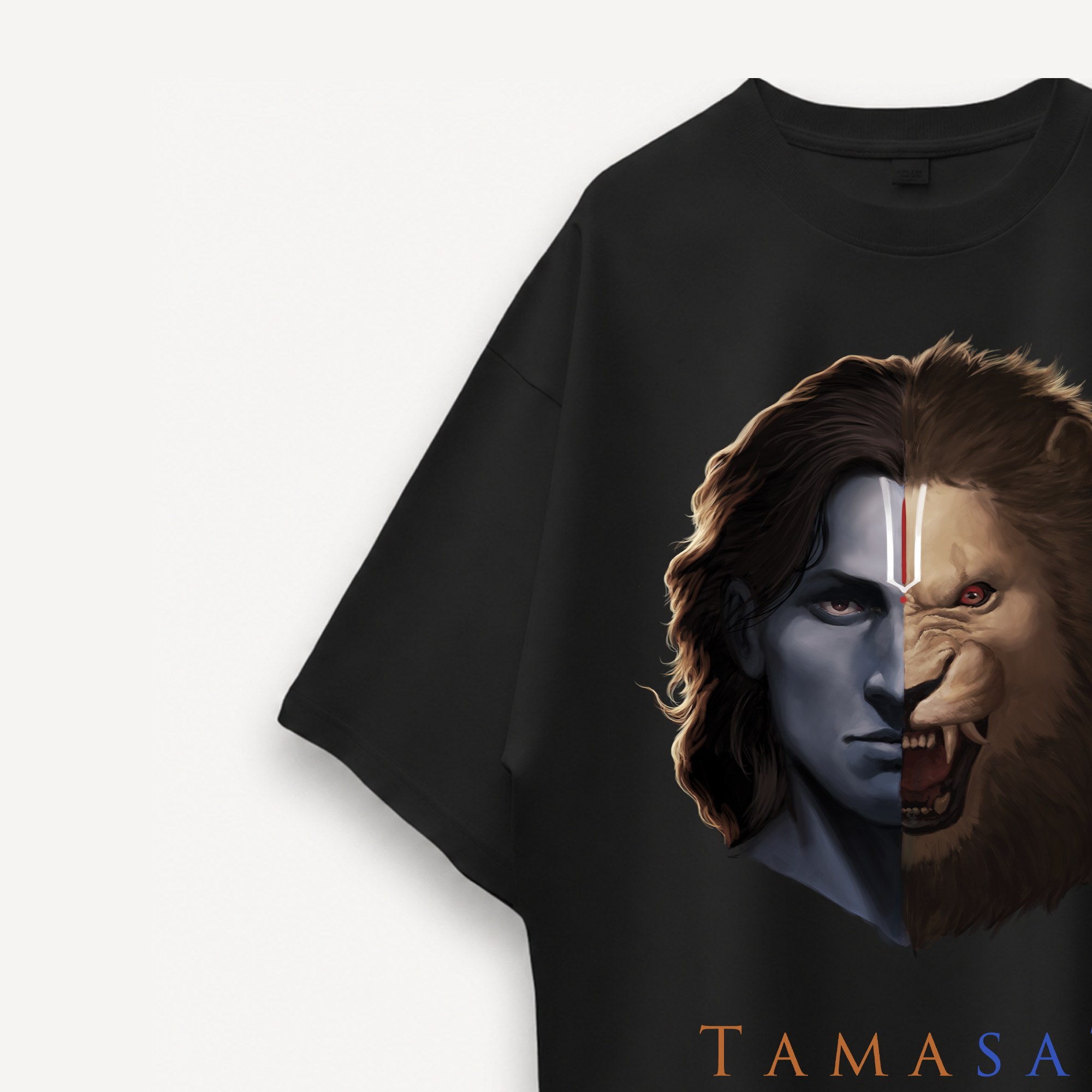 Project Mishram Tamasat Black Oversized Tee