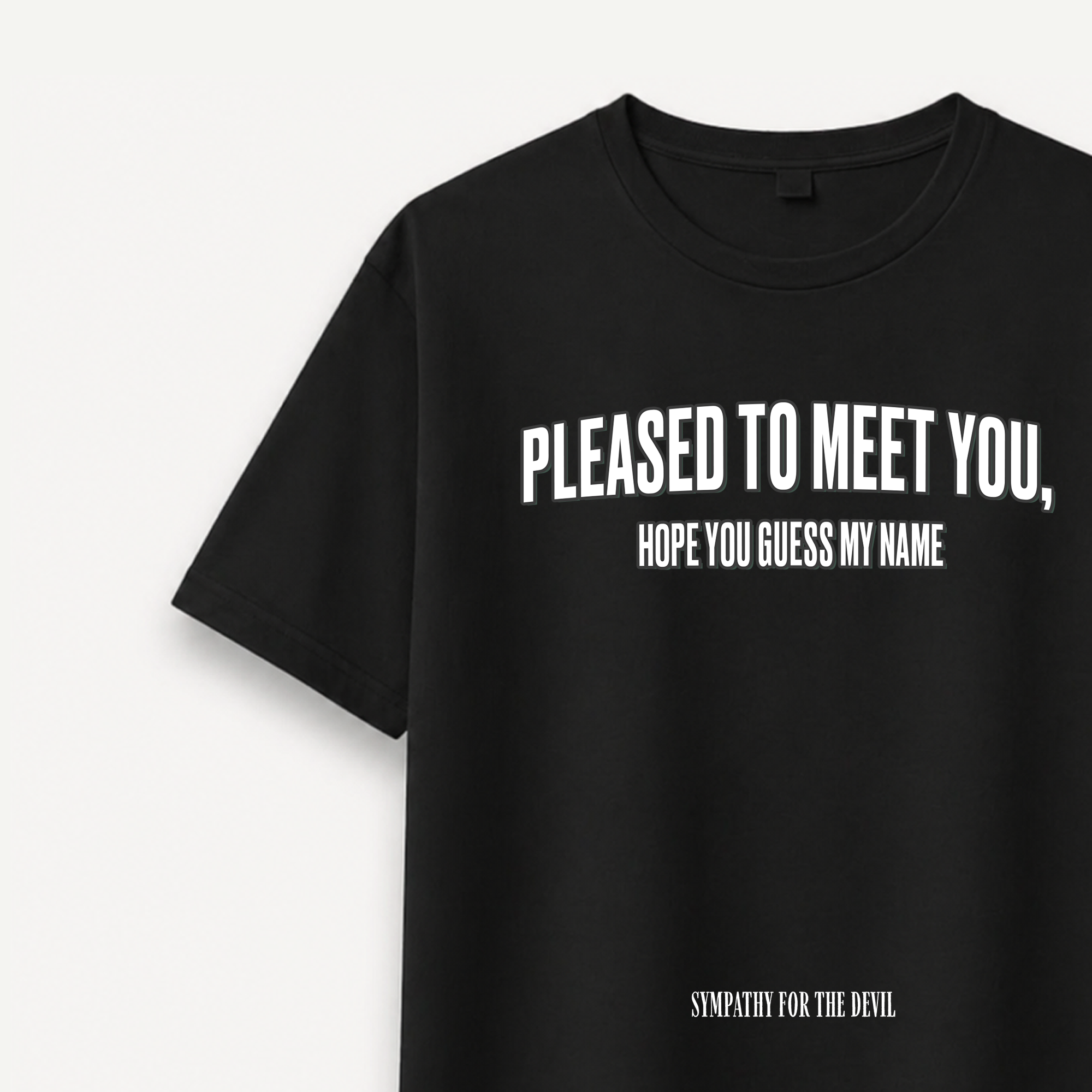 The Rolling Stones Pleased To Meet You Black Relaxed Tee