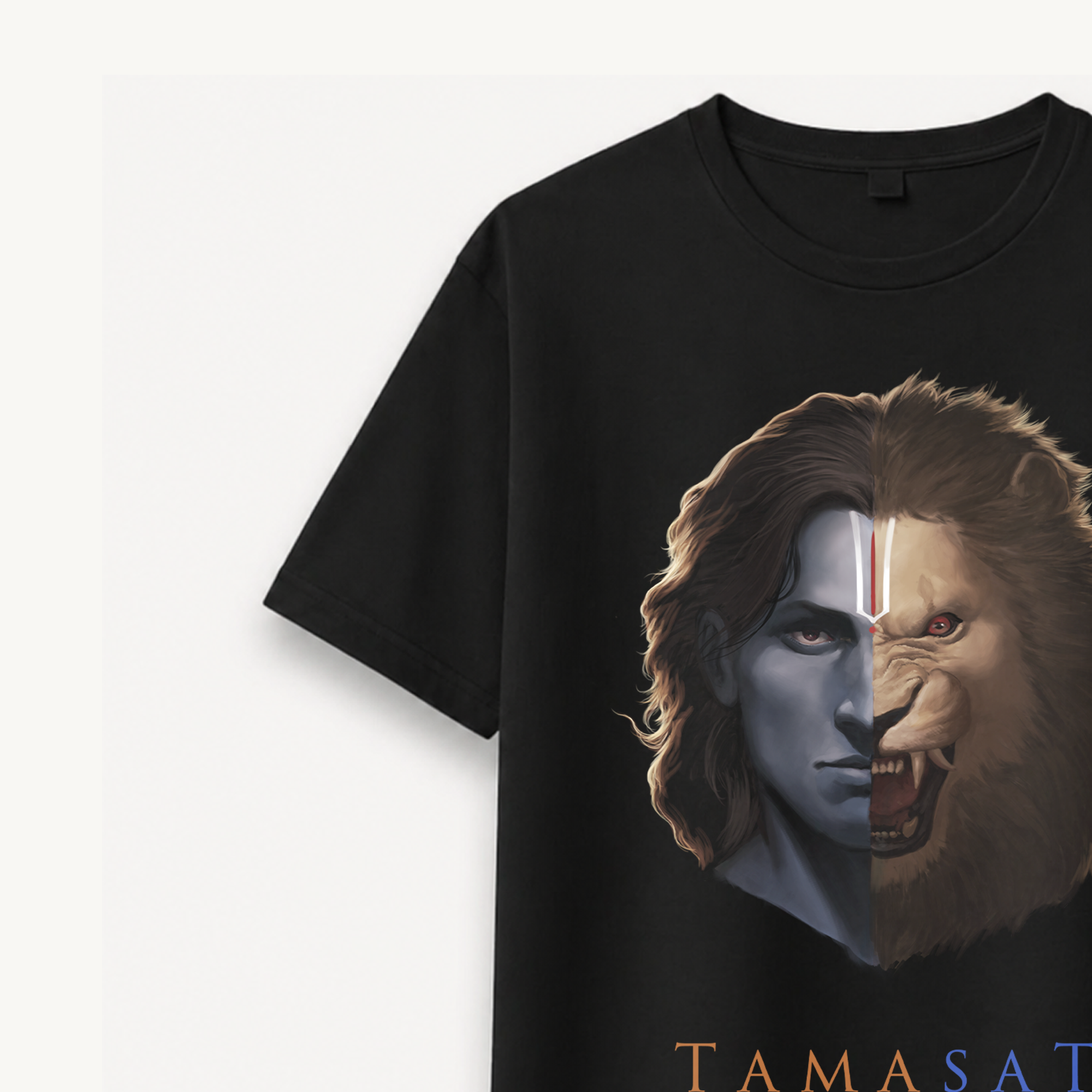 Project Mishram Tamasat Black Relaxed Tee