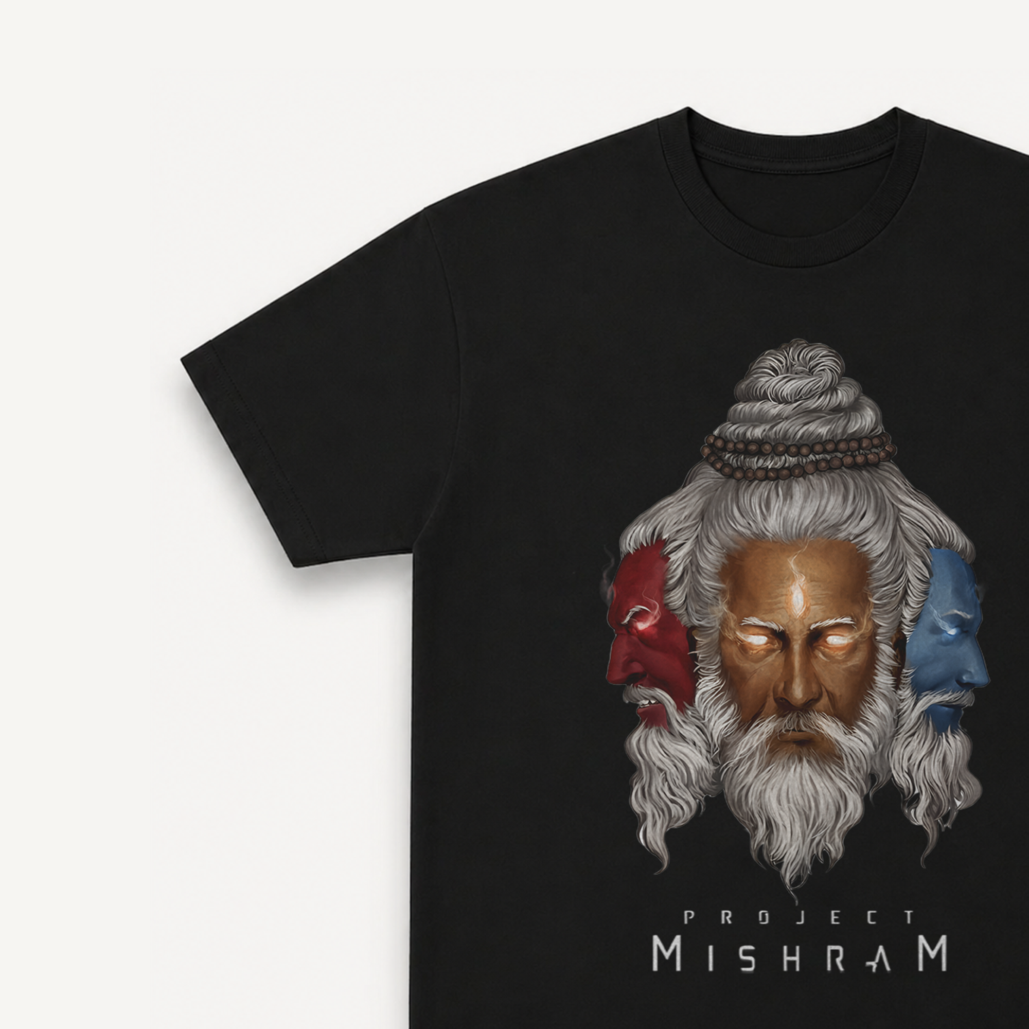 Project Mishram Logo Black Regular Tee