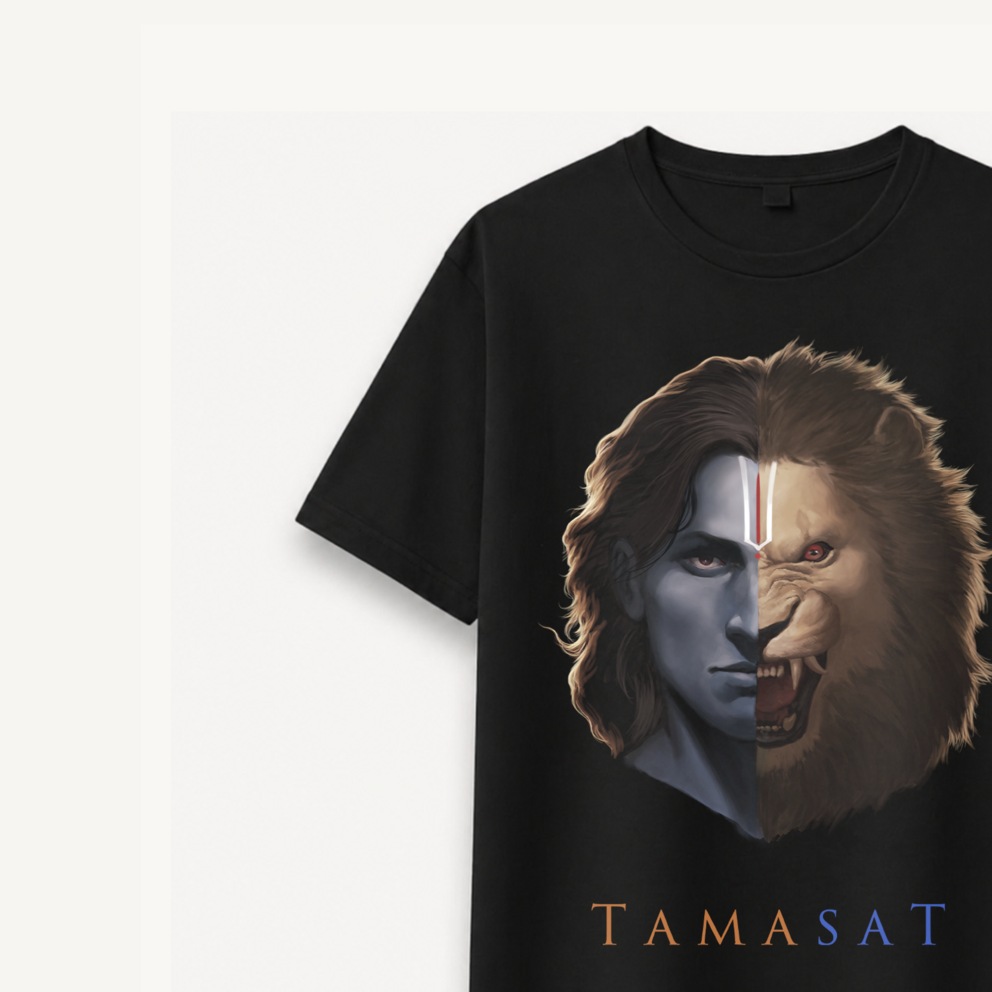 Project Mishram Tamasat Black Relaxed Tee
