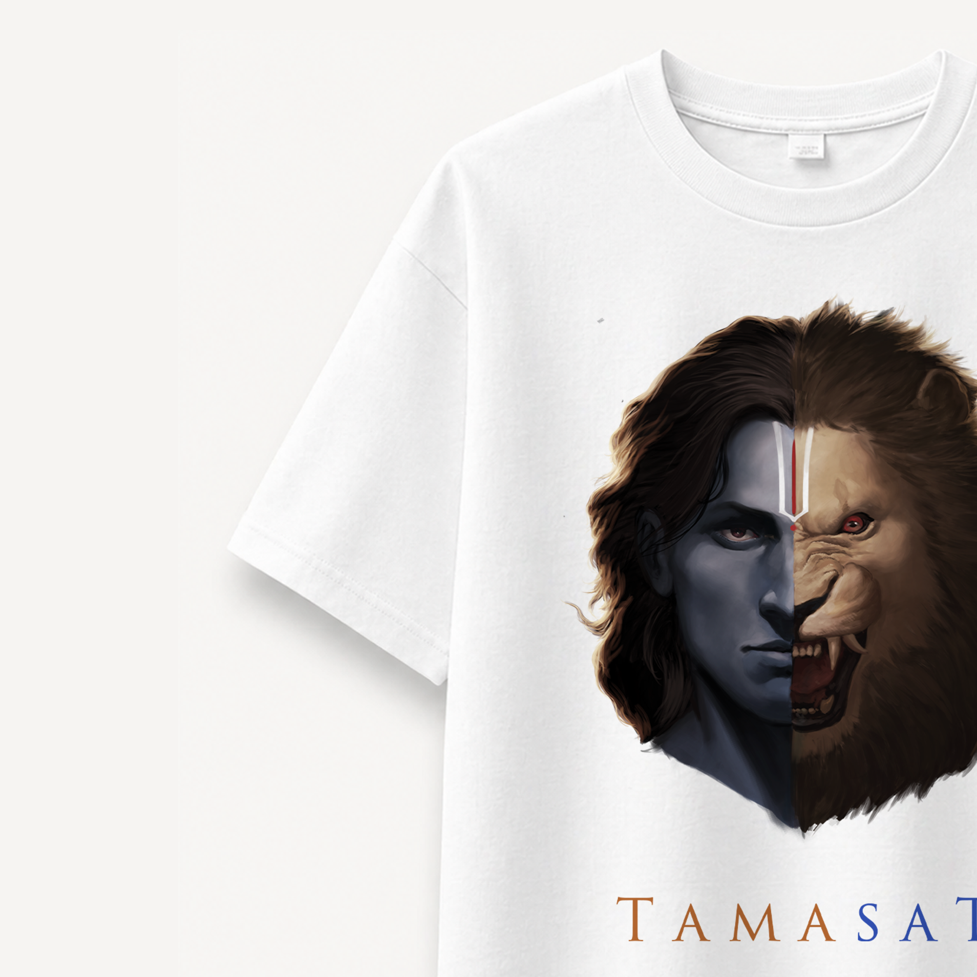 Project Mishram Tamasat White Relaxed Tee
