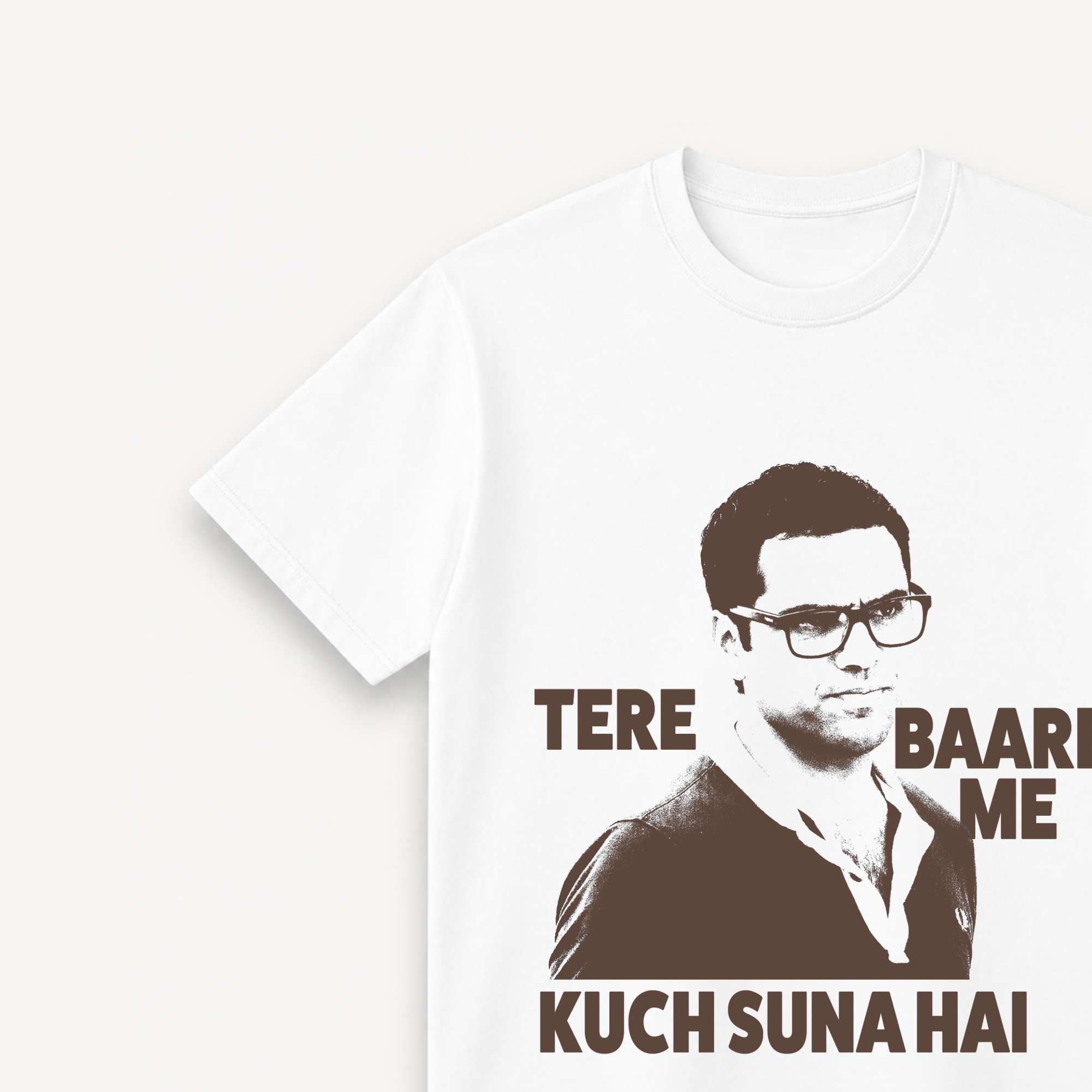 ZNMD Tere Baare Me Kuch Suna Hai White Regular Tee