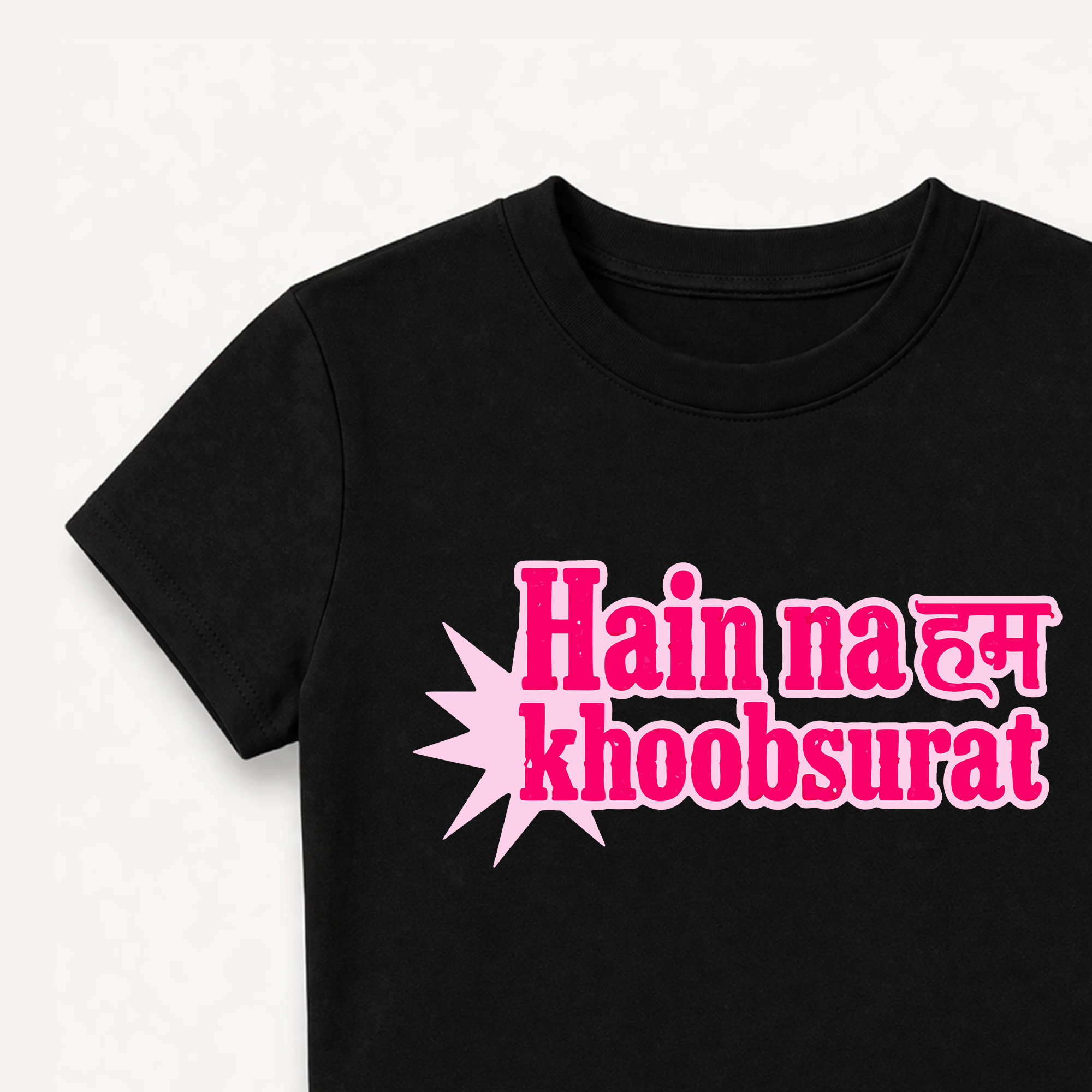 Mirzapur The Movie Hain Na Hum Khoobsurat Black Crop Top