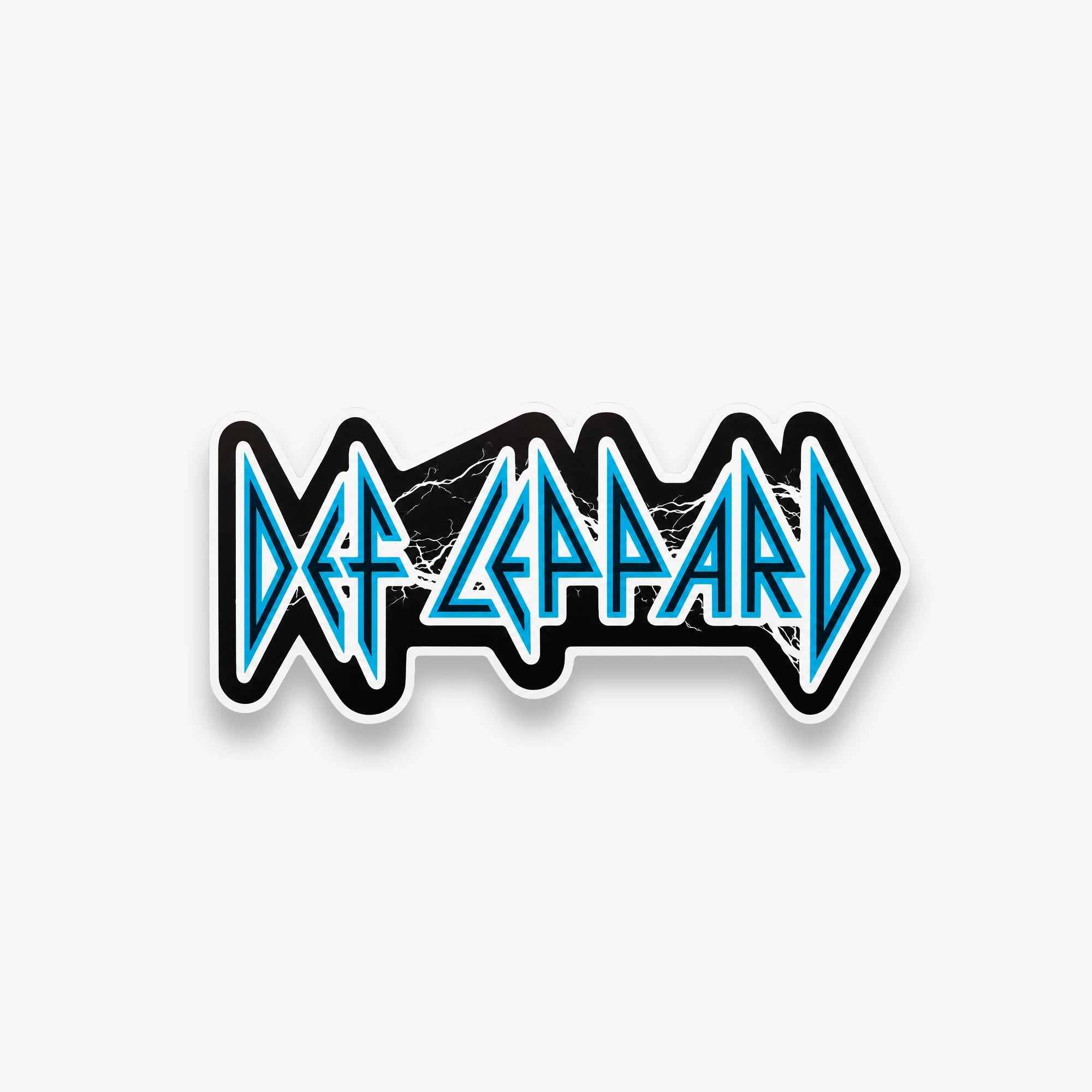 Def Leppard blue lightning logo sticker